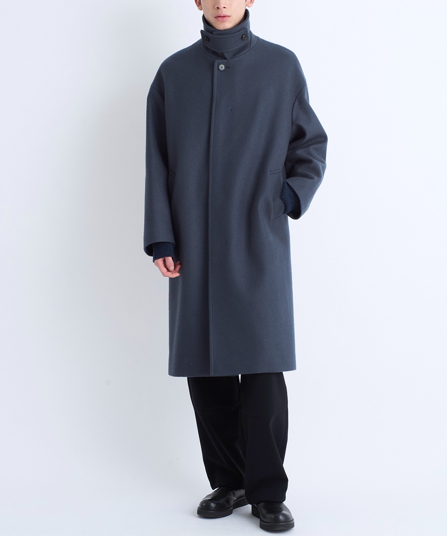 Cashmere wool ステンカラーコート | STUDIOUS