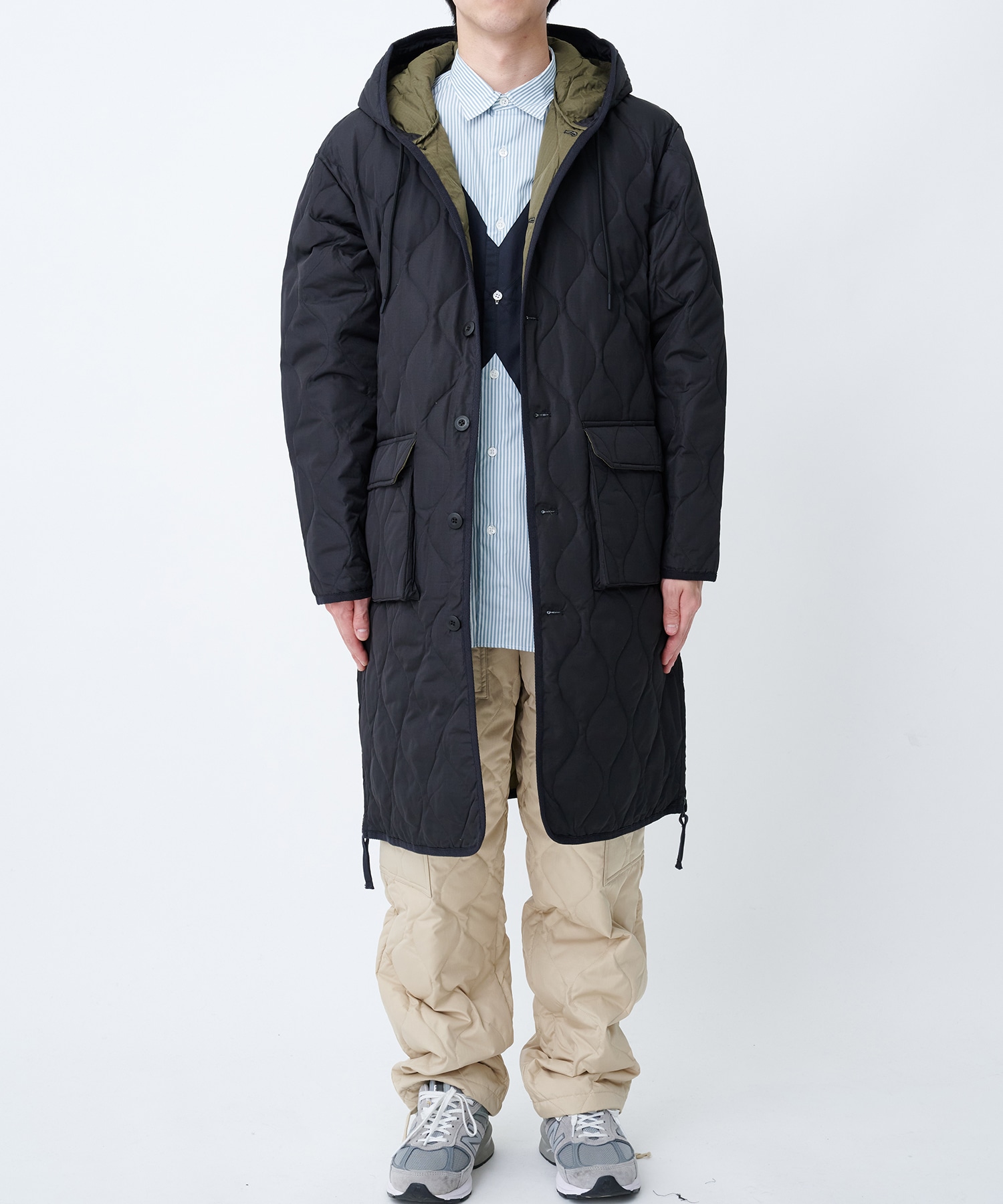 MILITARY HOOD DOWN COAT TAION/TAION EXTRA