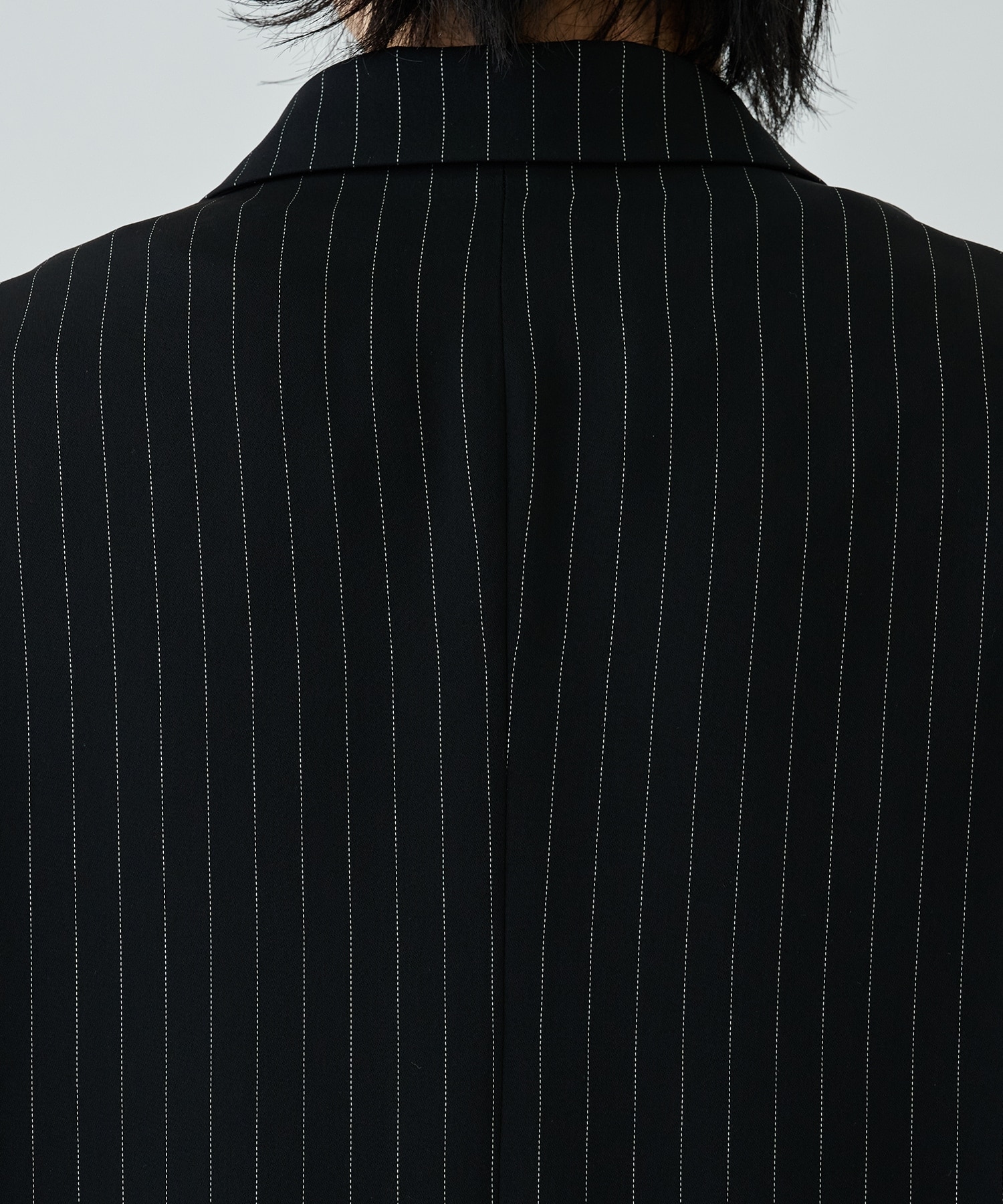 Stripe Double Cloth Tailored Jacket | CULLNI