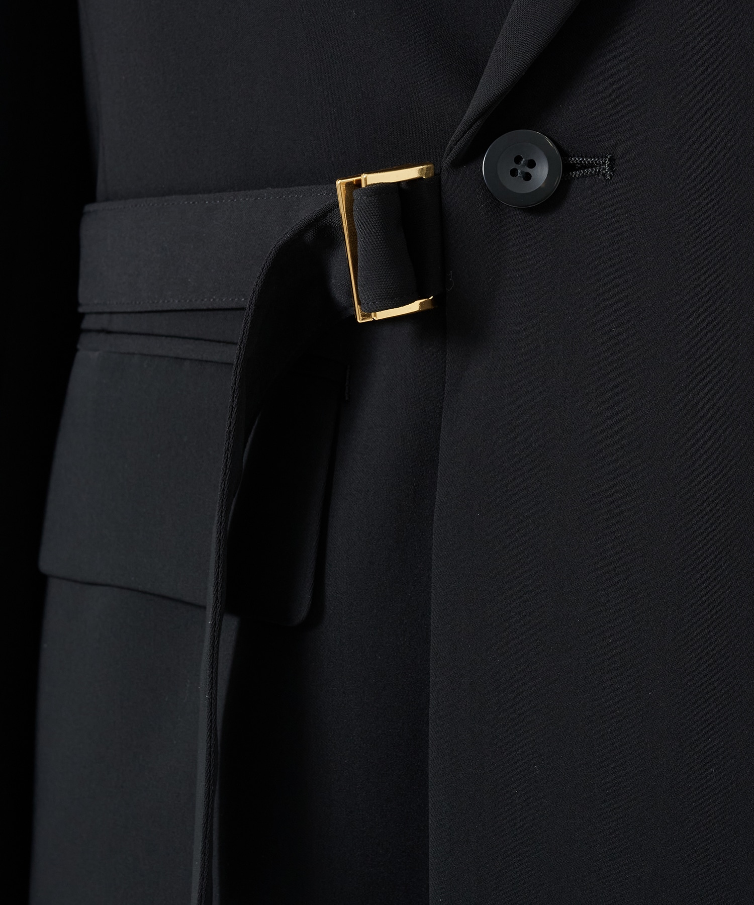 Double Satin Tailored Tie Locken Jacket CULLNI