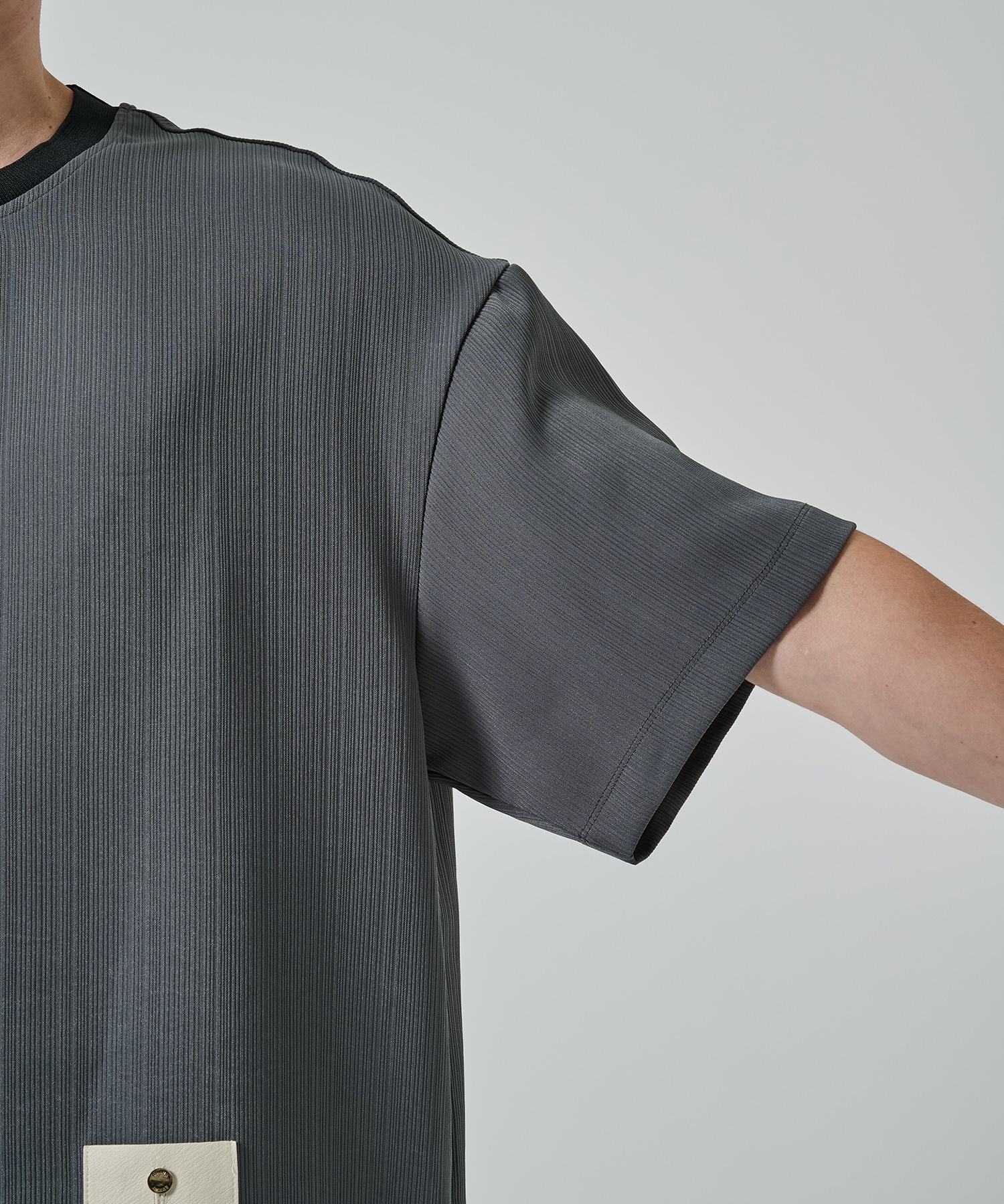 別注 Minimal Pocket S/S PLEATS TEE CULLNI