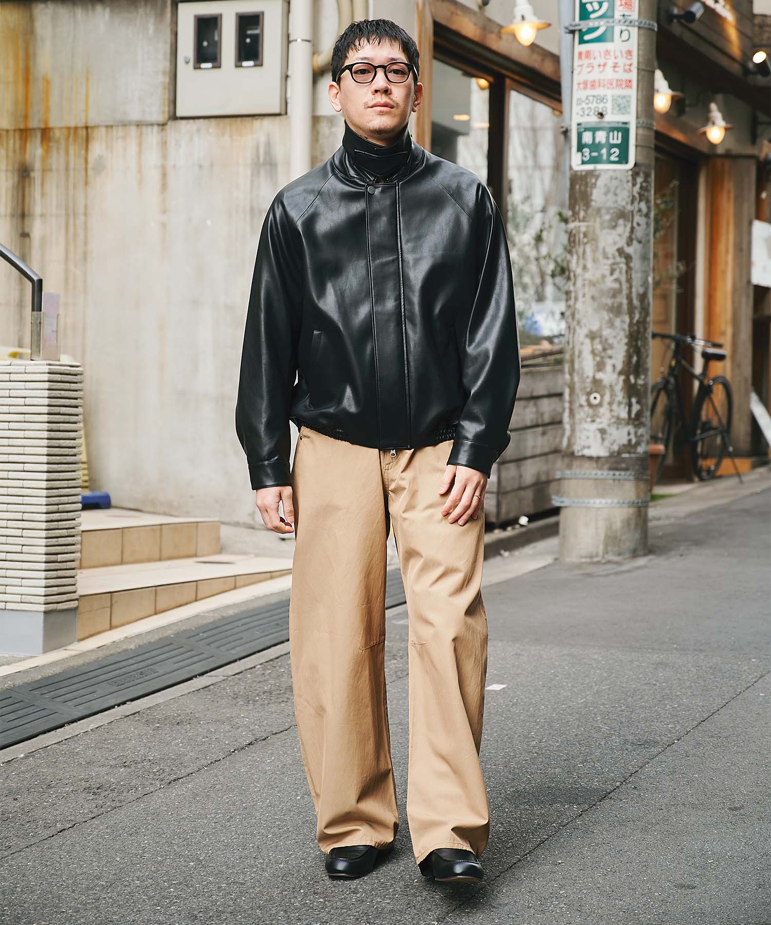 MODERN LEATHER BLOUSON | STUDIOUS