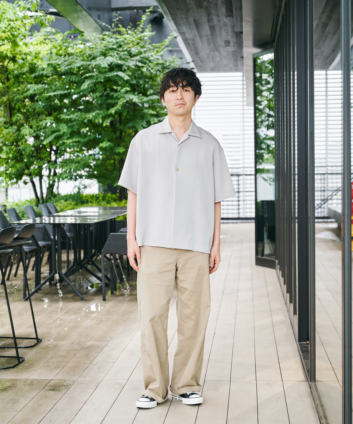 別注 Open Collar Short Sleeve Shirt｜CULLNI