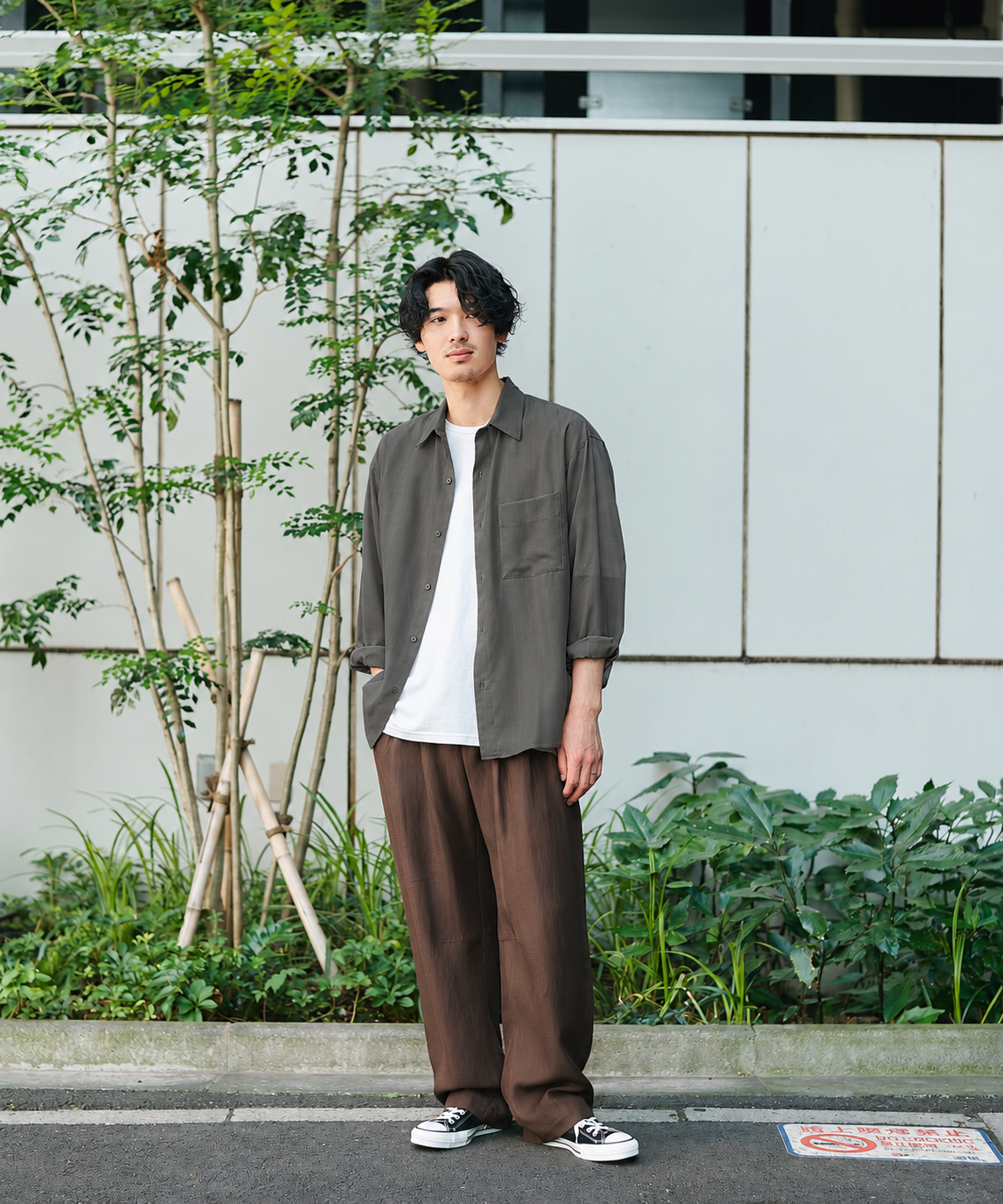 Fine Wool Smooth Shirts STUDIOUS
