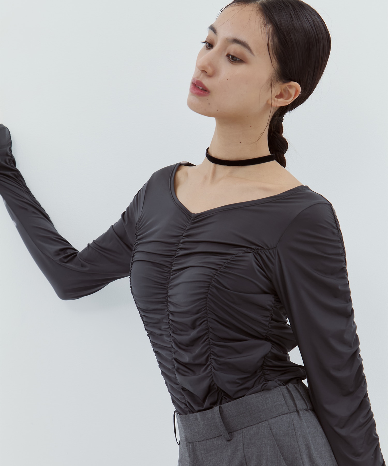 Gathered Skin Top STUDIOUS