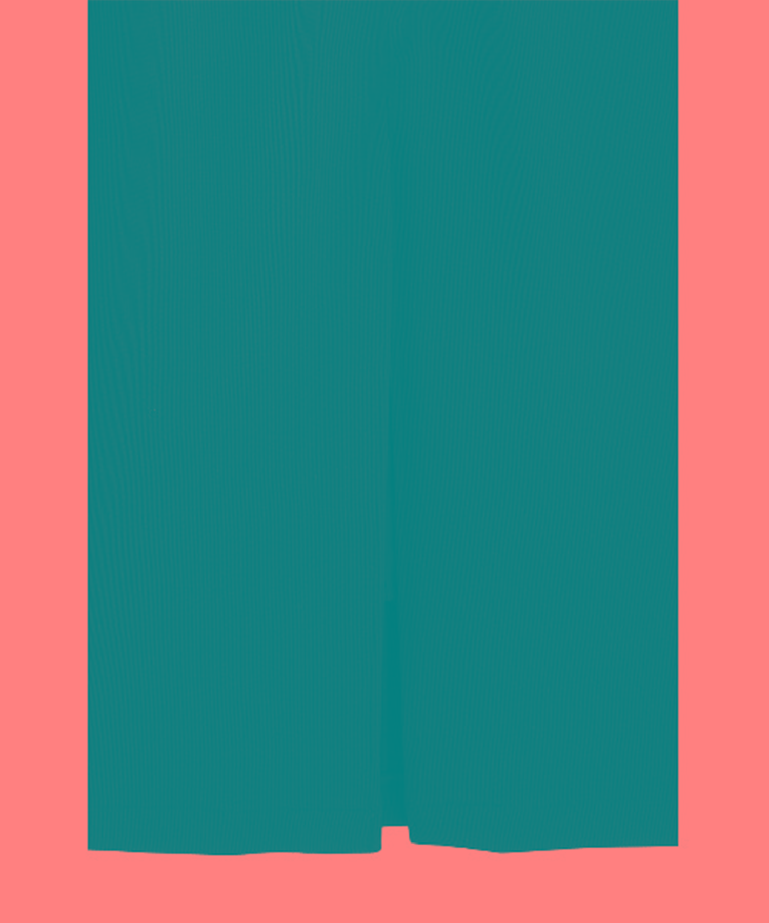 RIB STRIPE STRAIGHT SKIRT CLANE