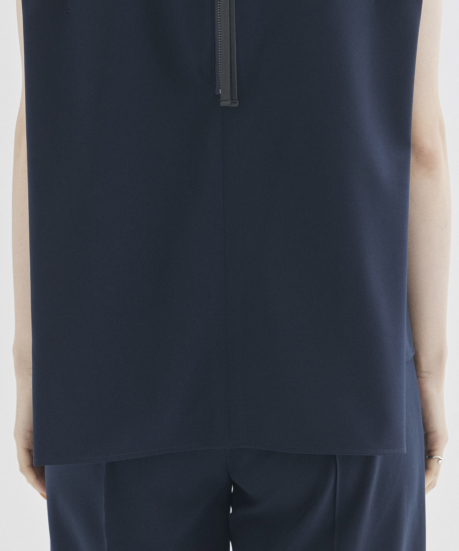 Front Tucked Sleeveless Blouse STUDIOUS