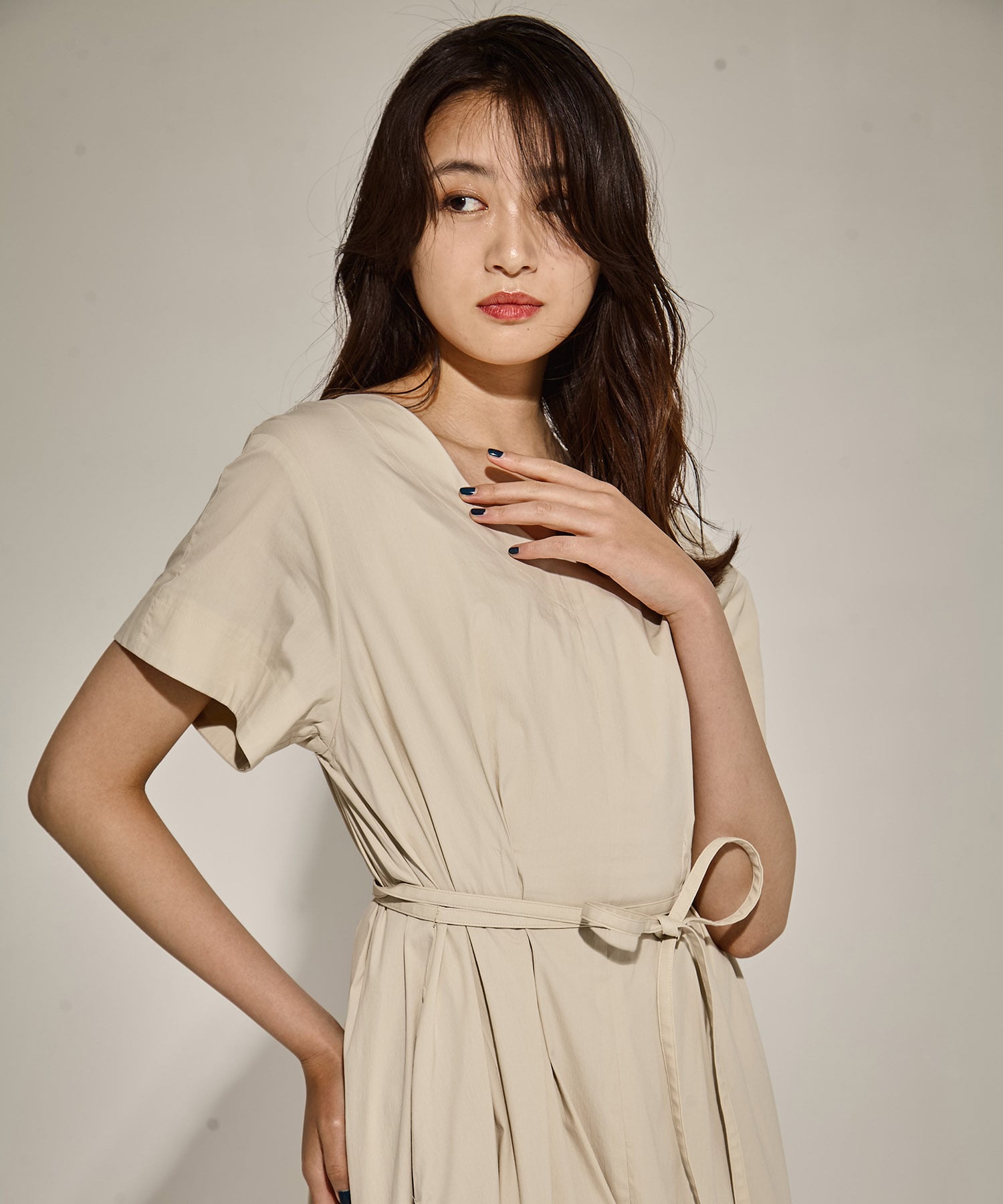 V-Neck Flare Dress STUDIOUS
