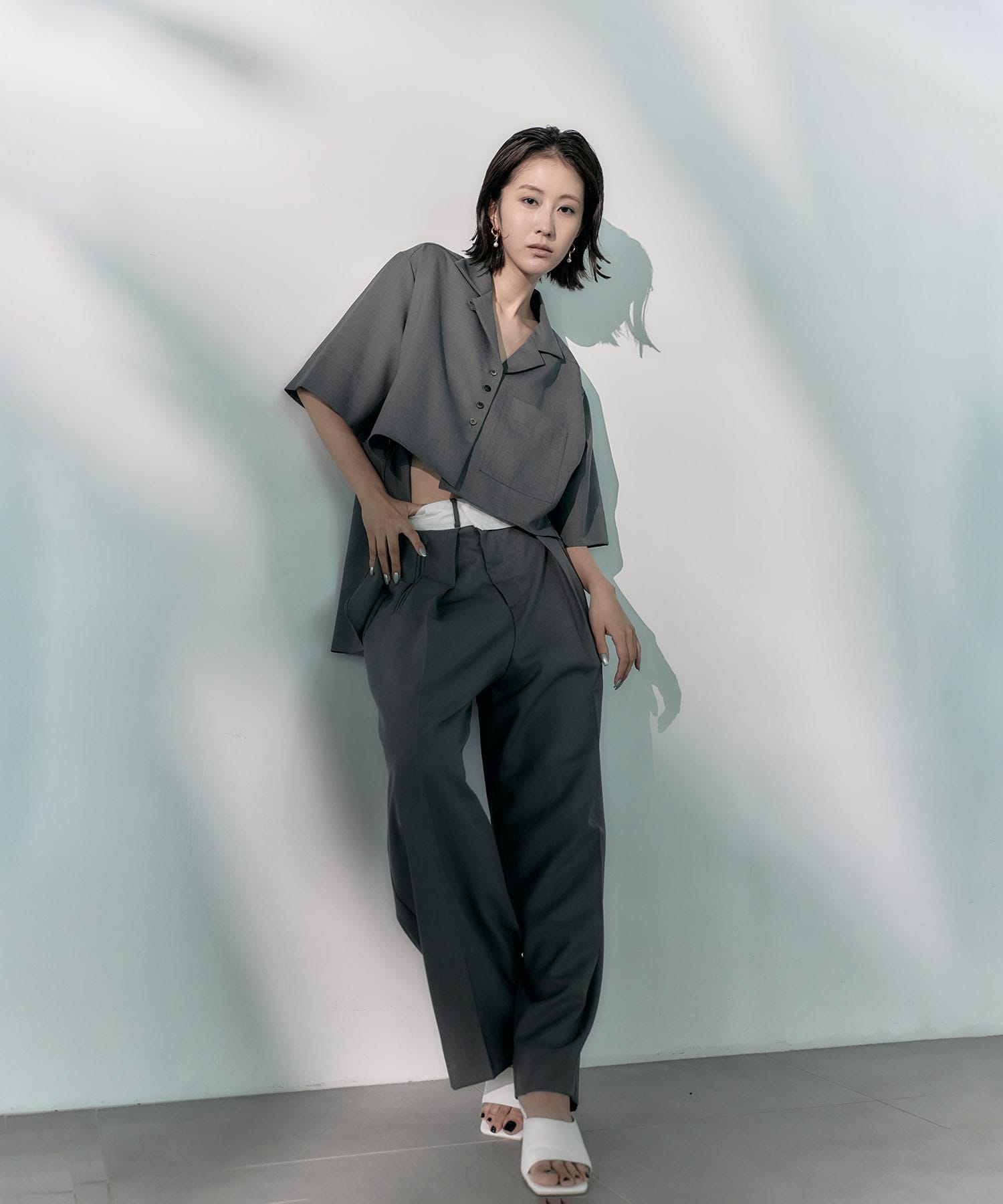 Asymmetric Front Trousers STUDIOUS
