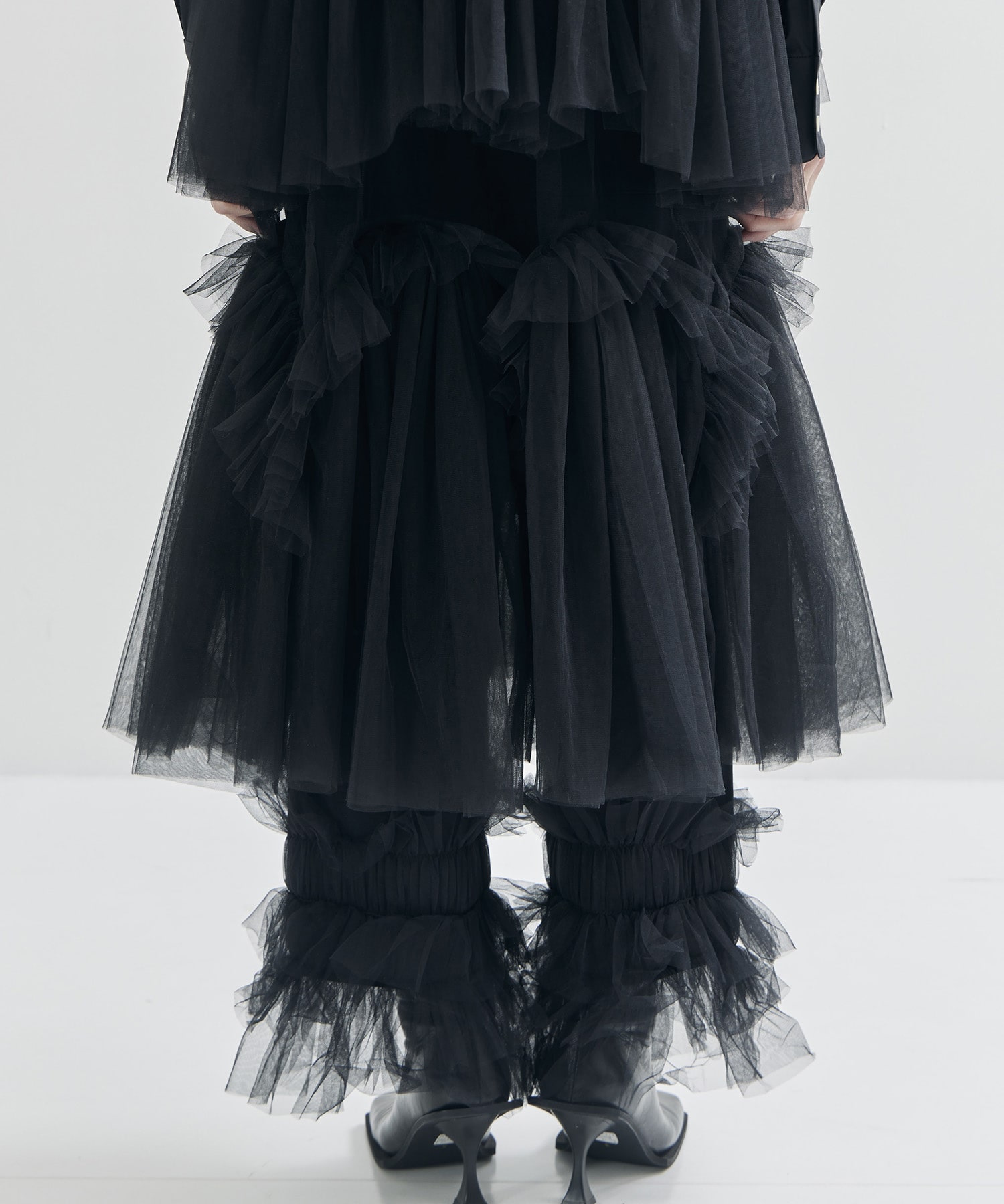 Shirt with Swell Ruffle Tulle VIVIANO