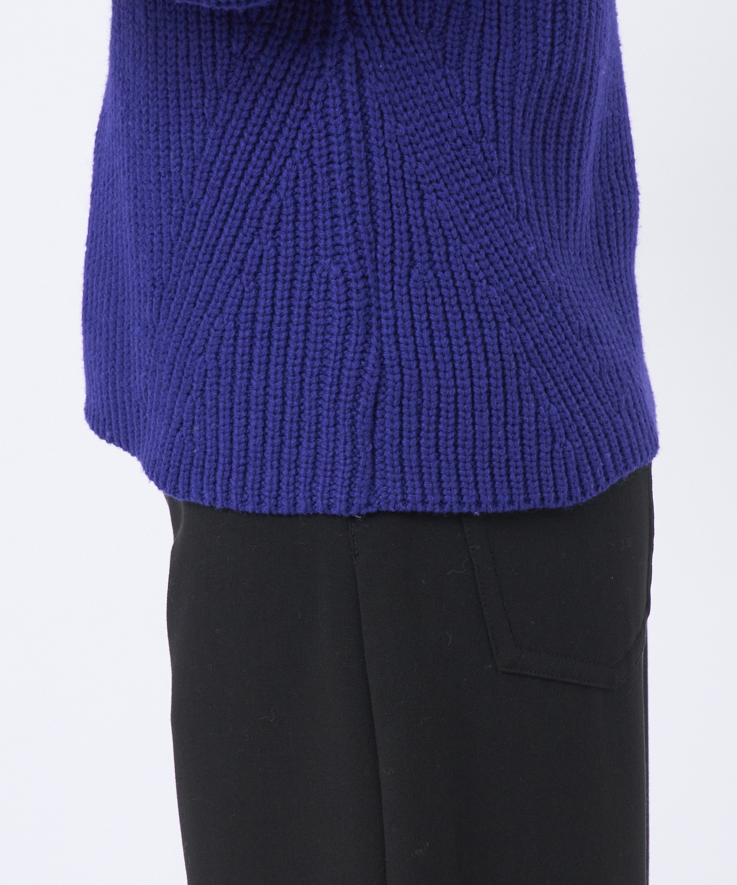 Button Sleeve Wool Knit Top STUDIOUS