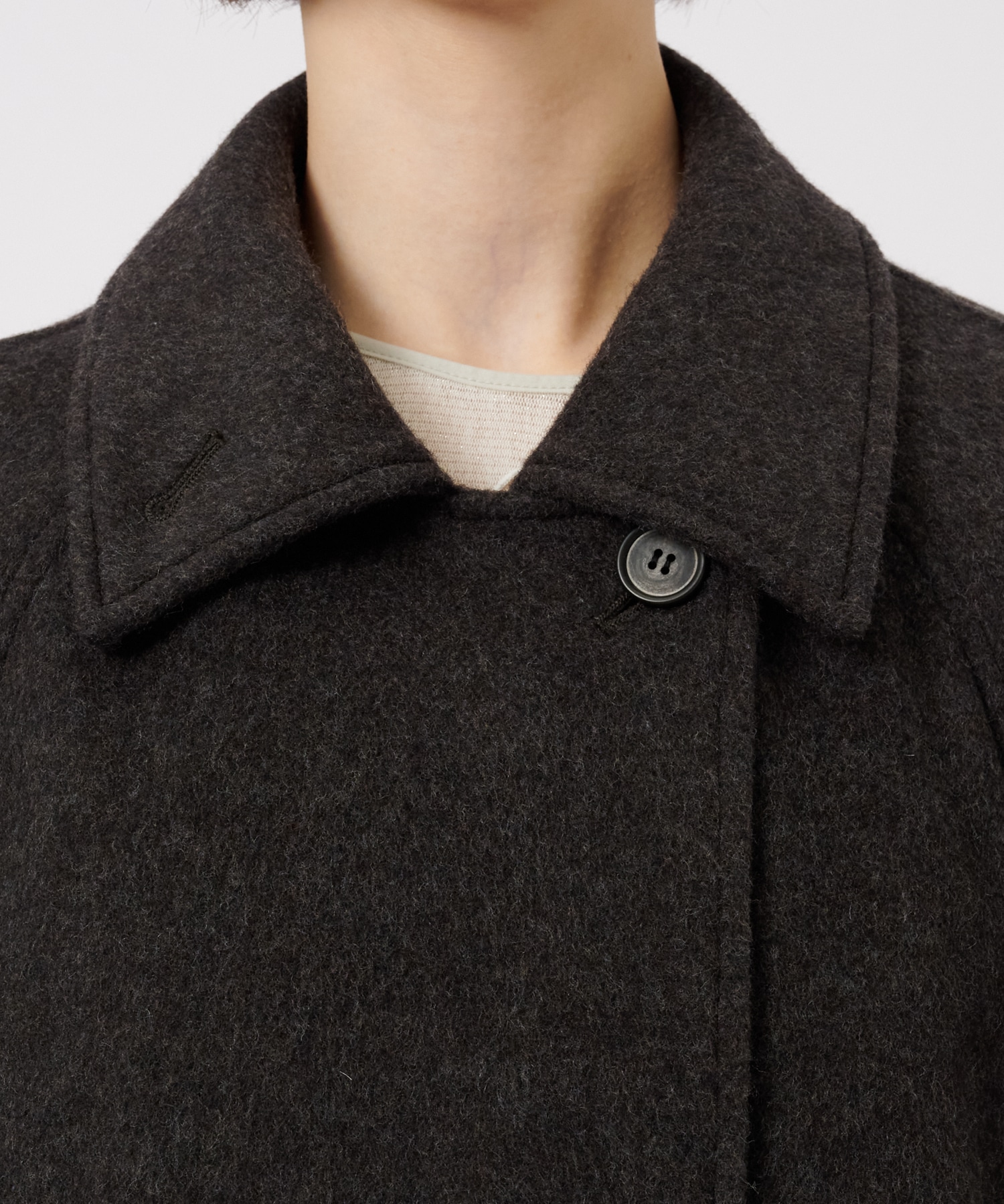 Stand Collar Wool Coat STUDIOUS