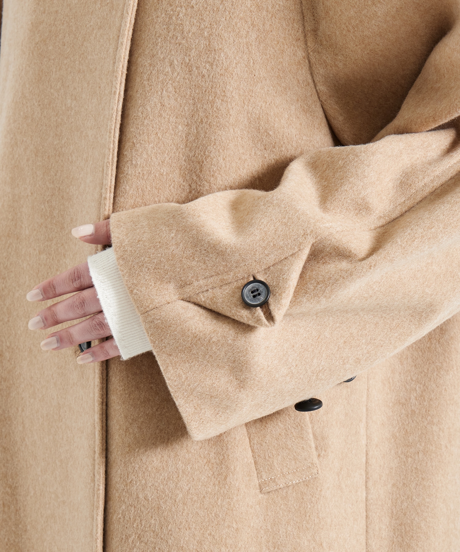 Stand Collar Wool Coat STUDIOUS