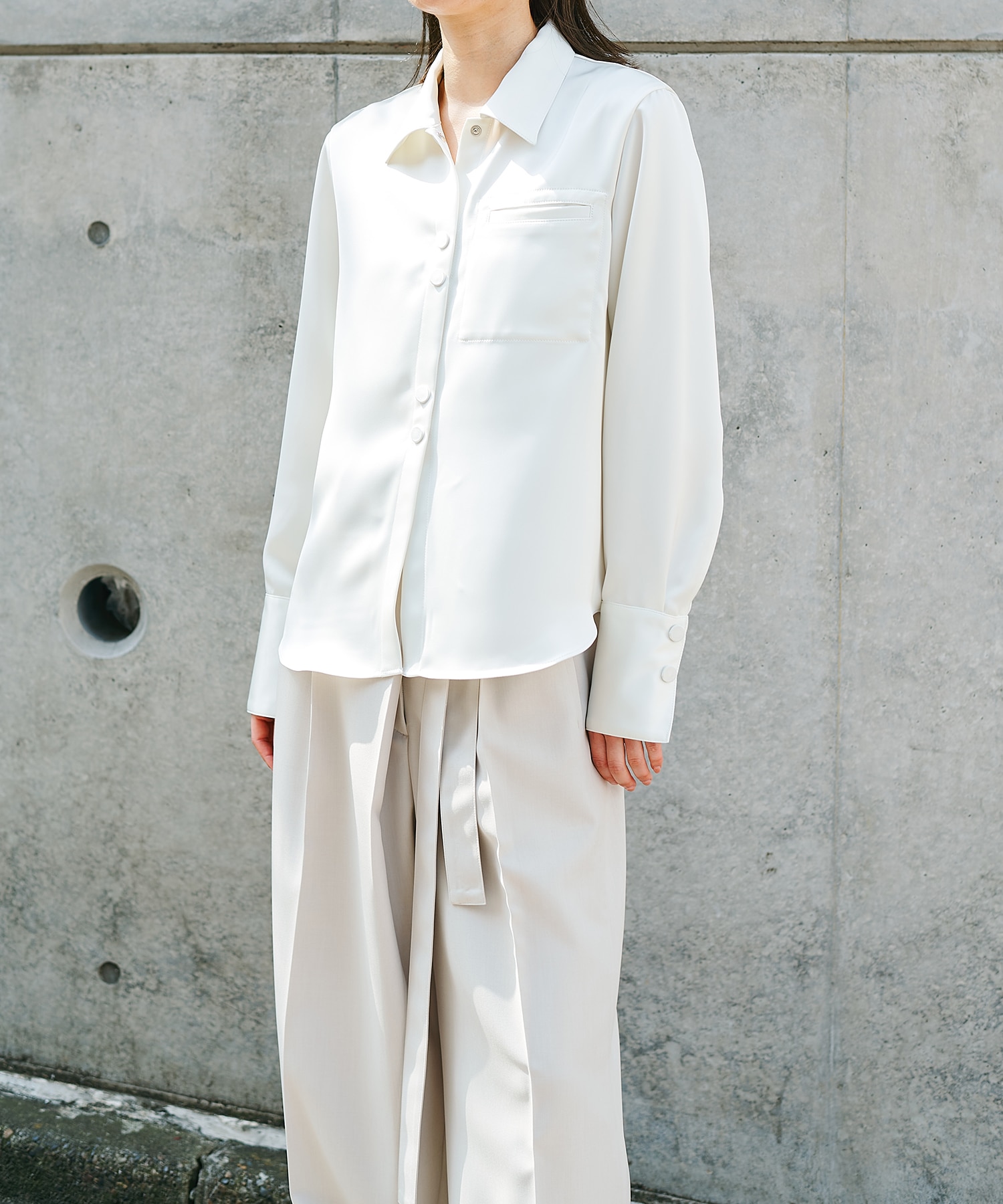 Leather Belted Flare Trousers STUDIOUS