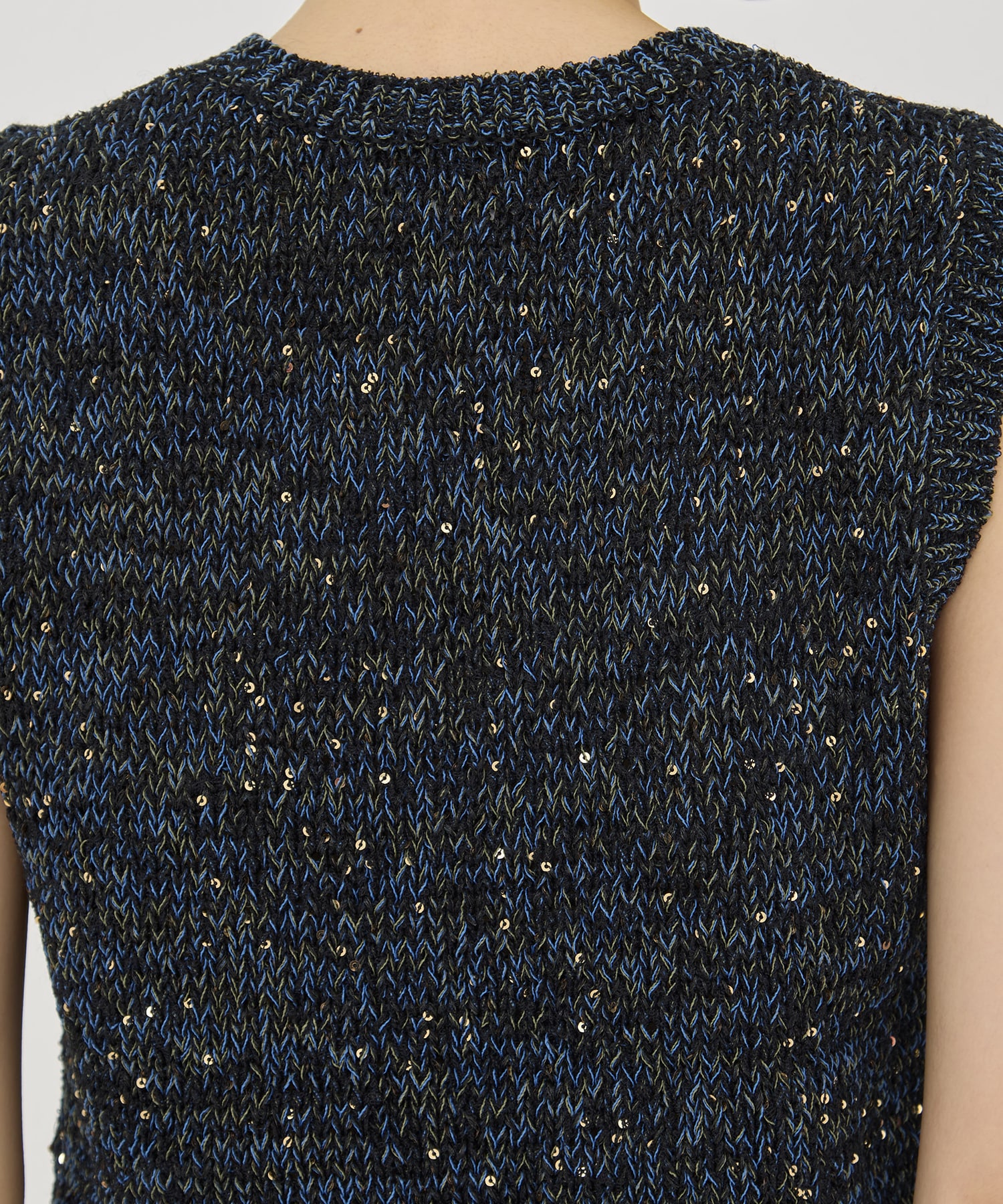 Lila Sequinned knit pullover AKIRANAKA
