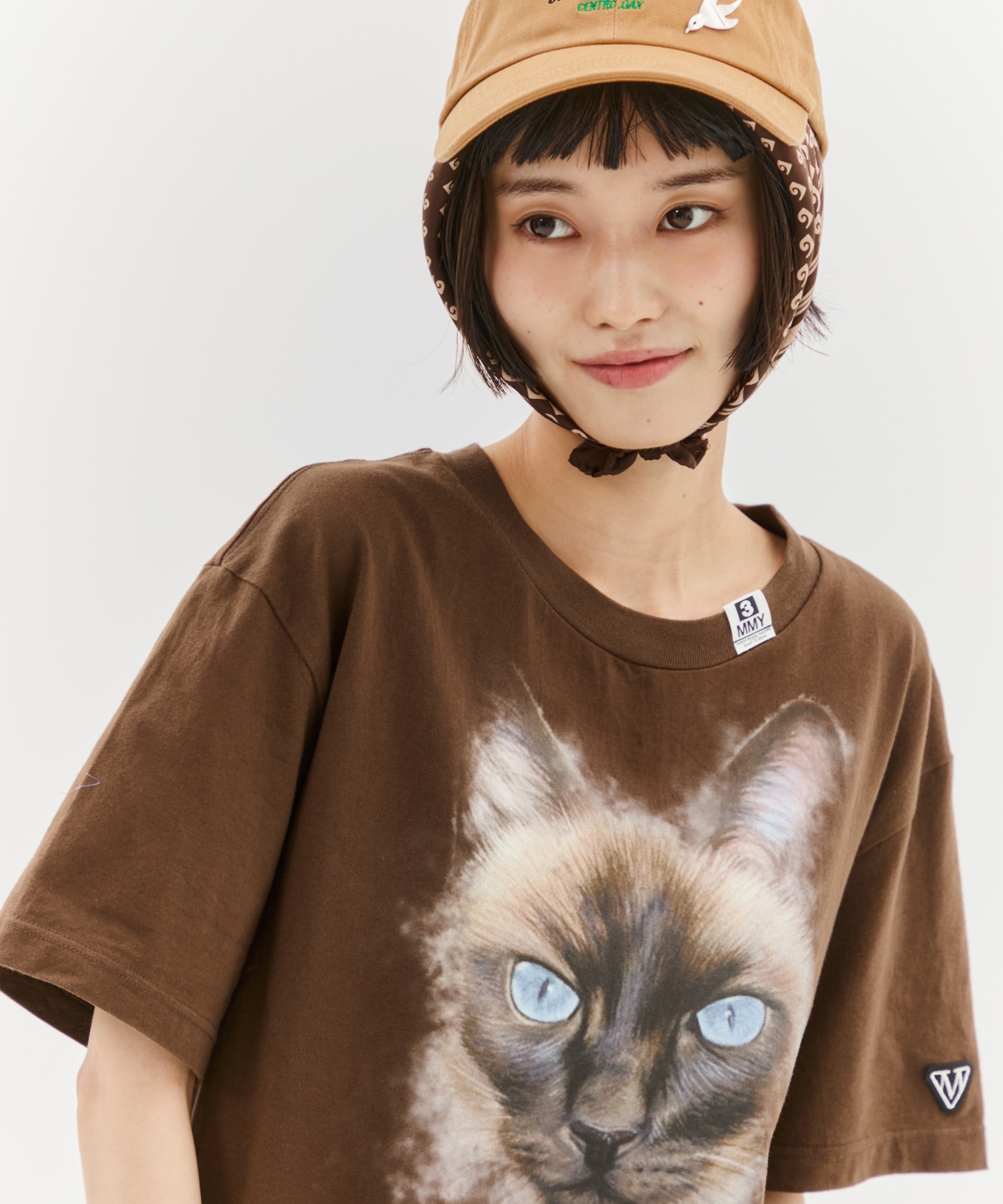 CAT PRINTED TEE Maison MIHARA YASUHIRO