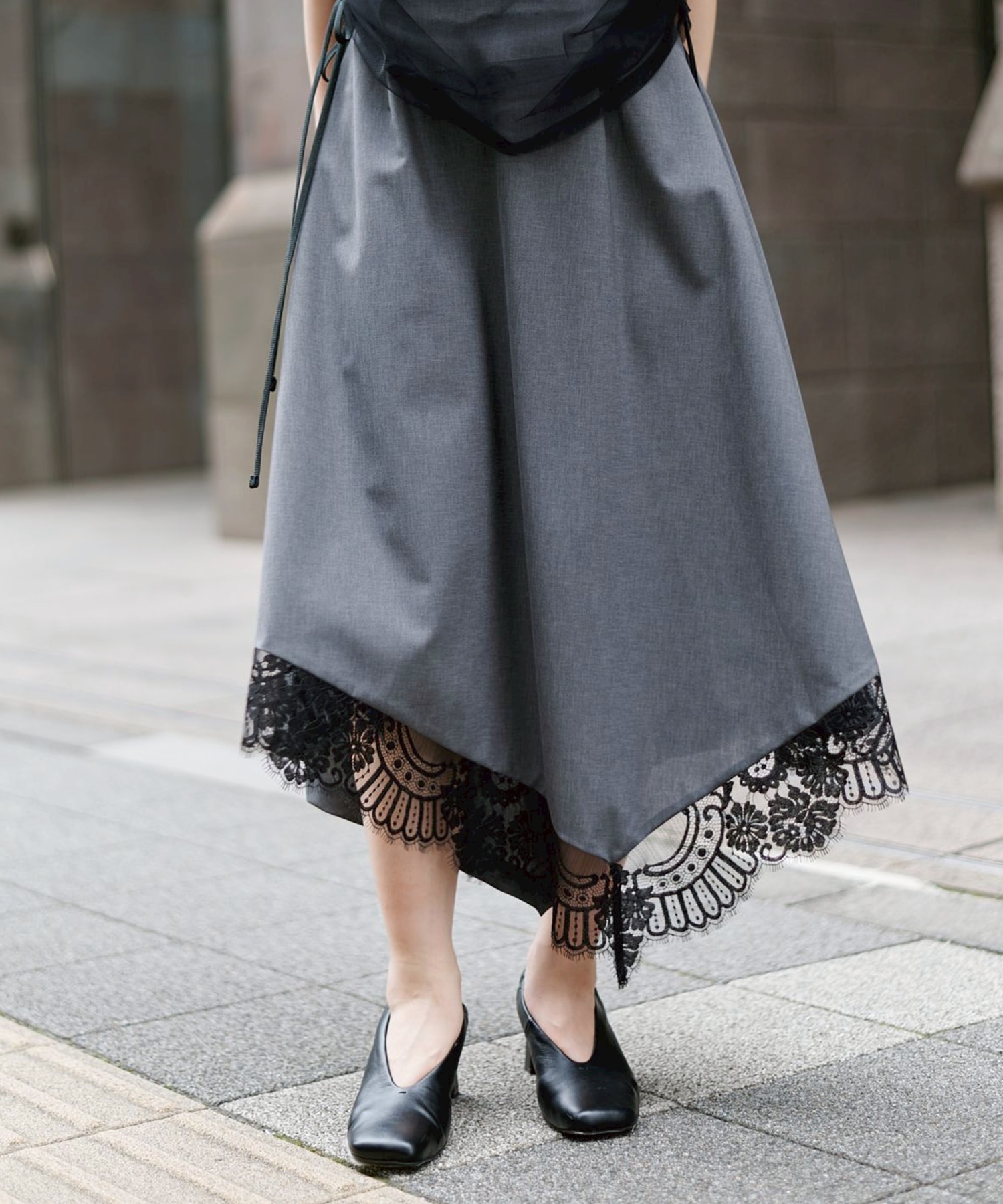 別注lace hem skirt AKANE UTSUNOMIYA
