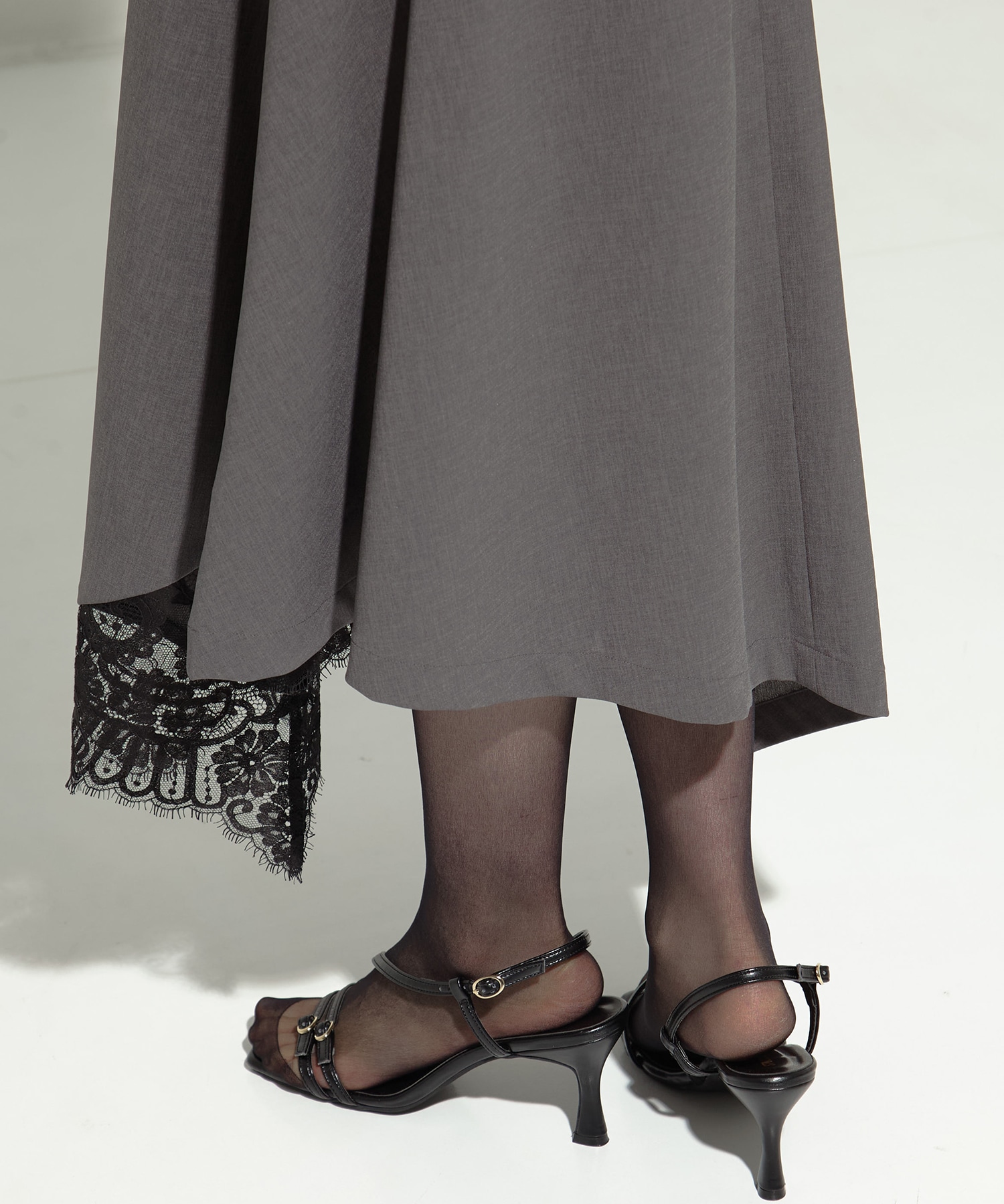 別注lace hem skirt AKANE UTSUNOMIYA