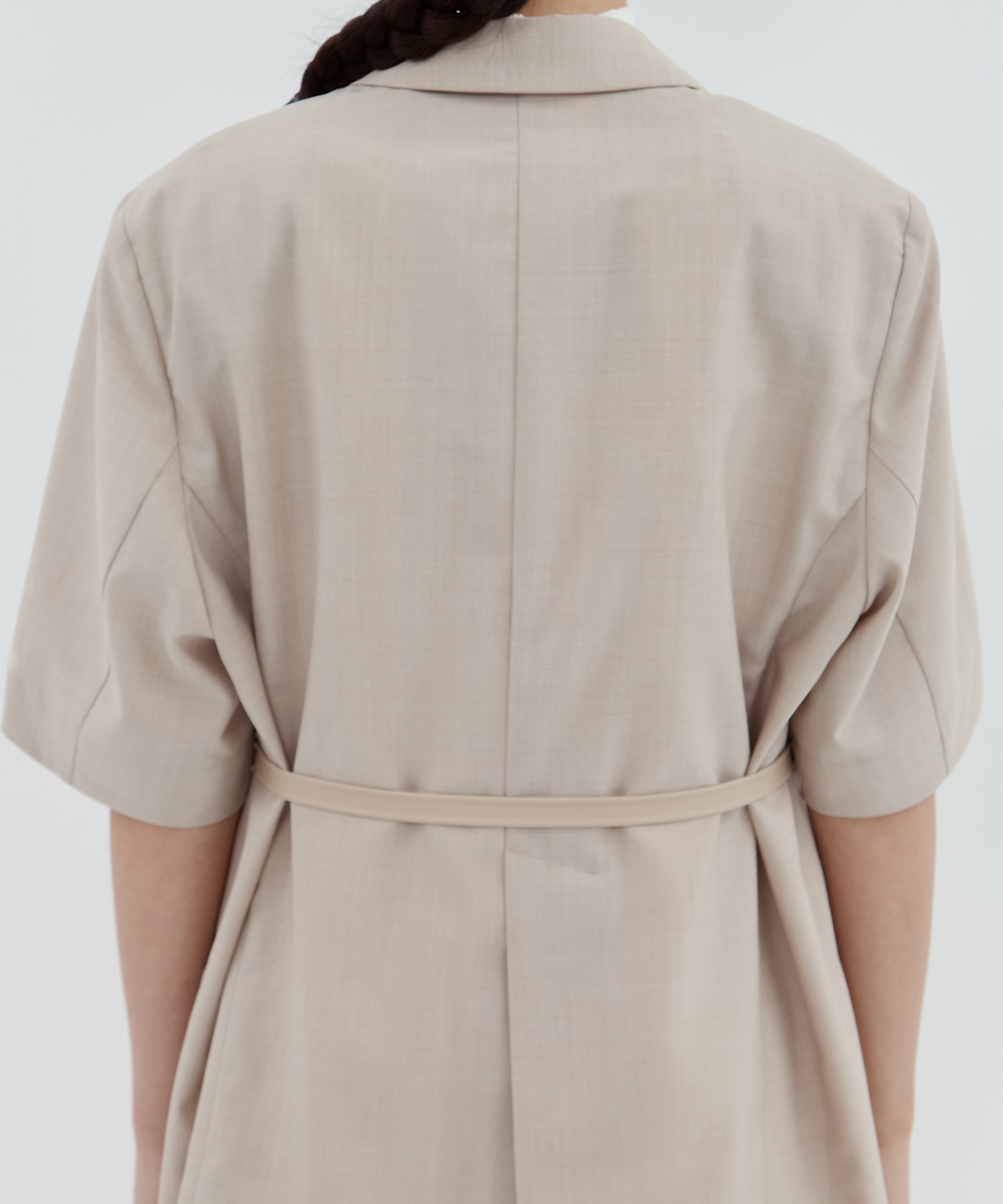 Half Sleeve Summer Wool Jacket STUDIOUS
