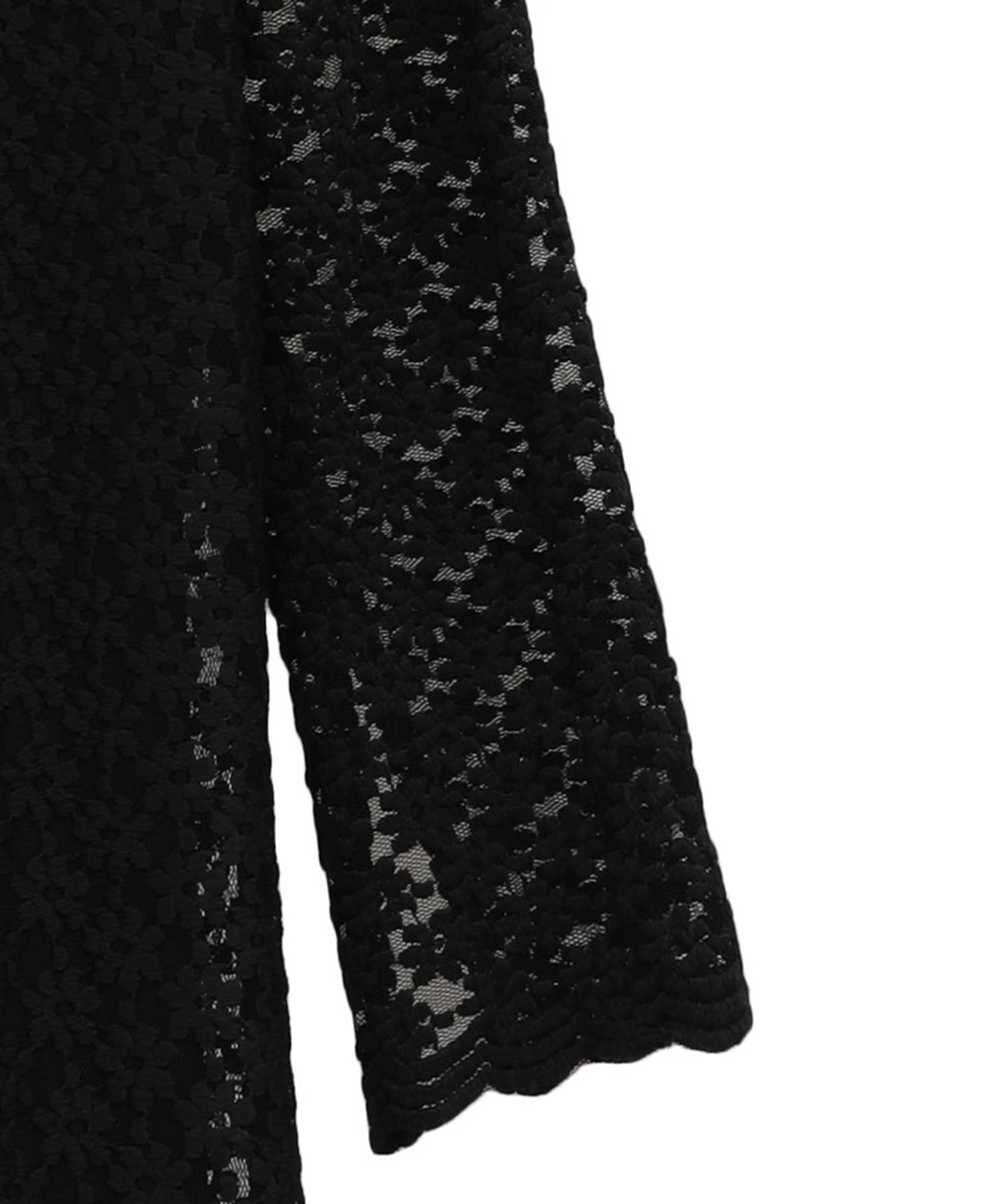 3D FLOWER LACE SLASH NECK ONEPIECE CLANE