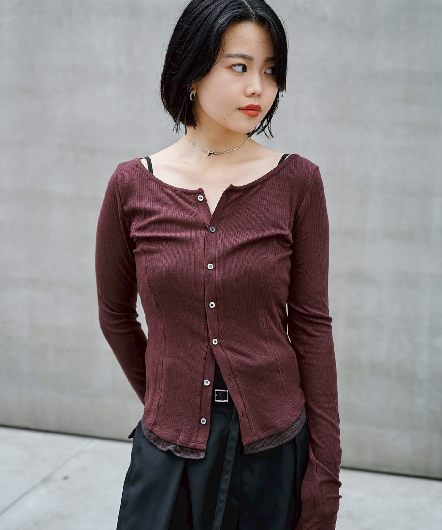 Cashmere Silk Long Tee STUDIOUS