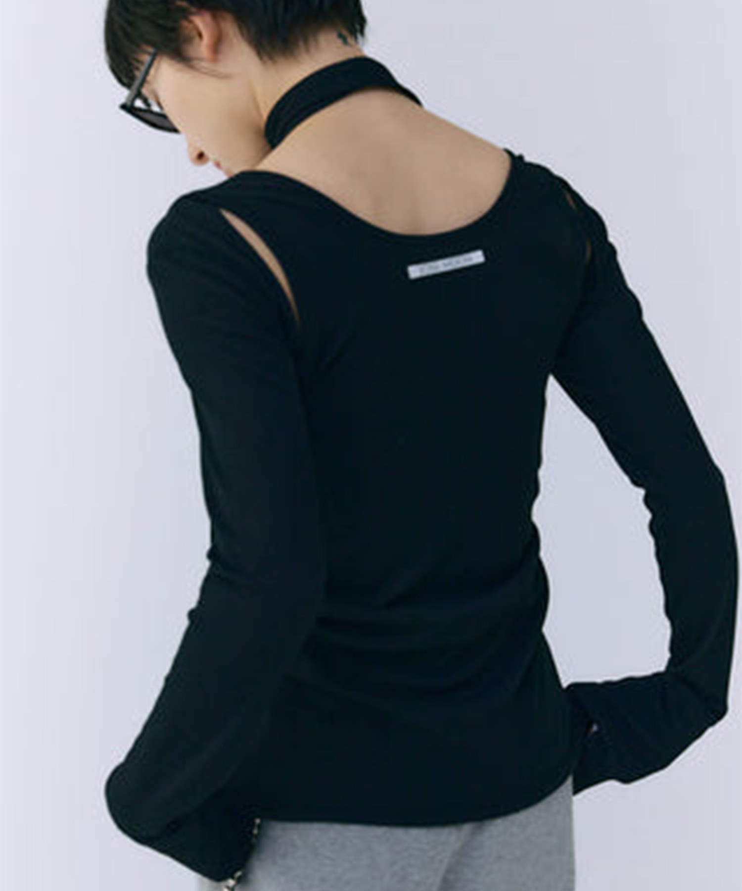 SCARF CHOKER TOPS JOSEMOON