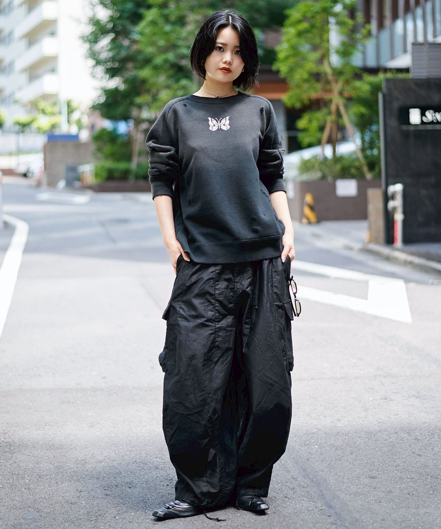 Deconstructed Sweat Shirt  Cotton French Terry Needles