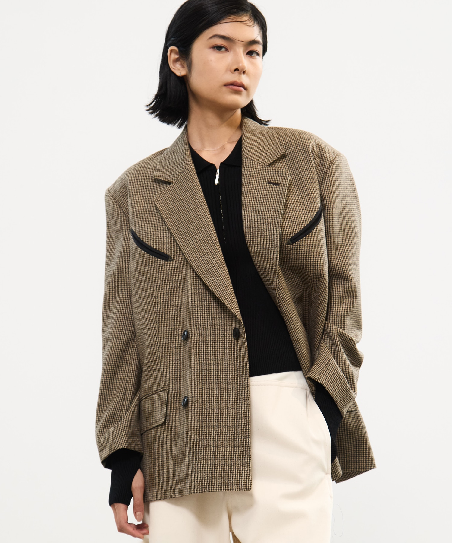 Wool check jacket TOGA