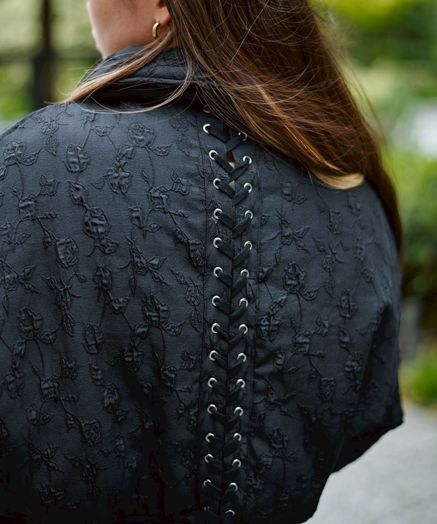 Floral jacquard bomber jacket FETICO