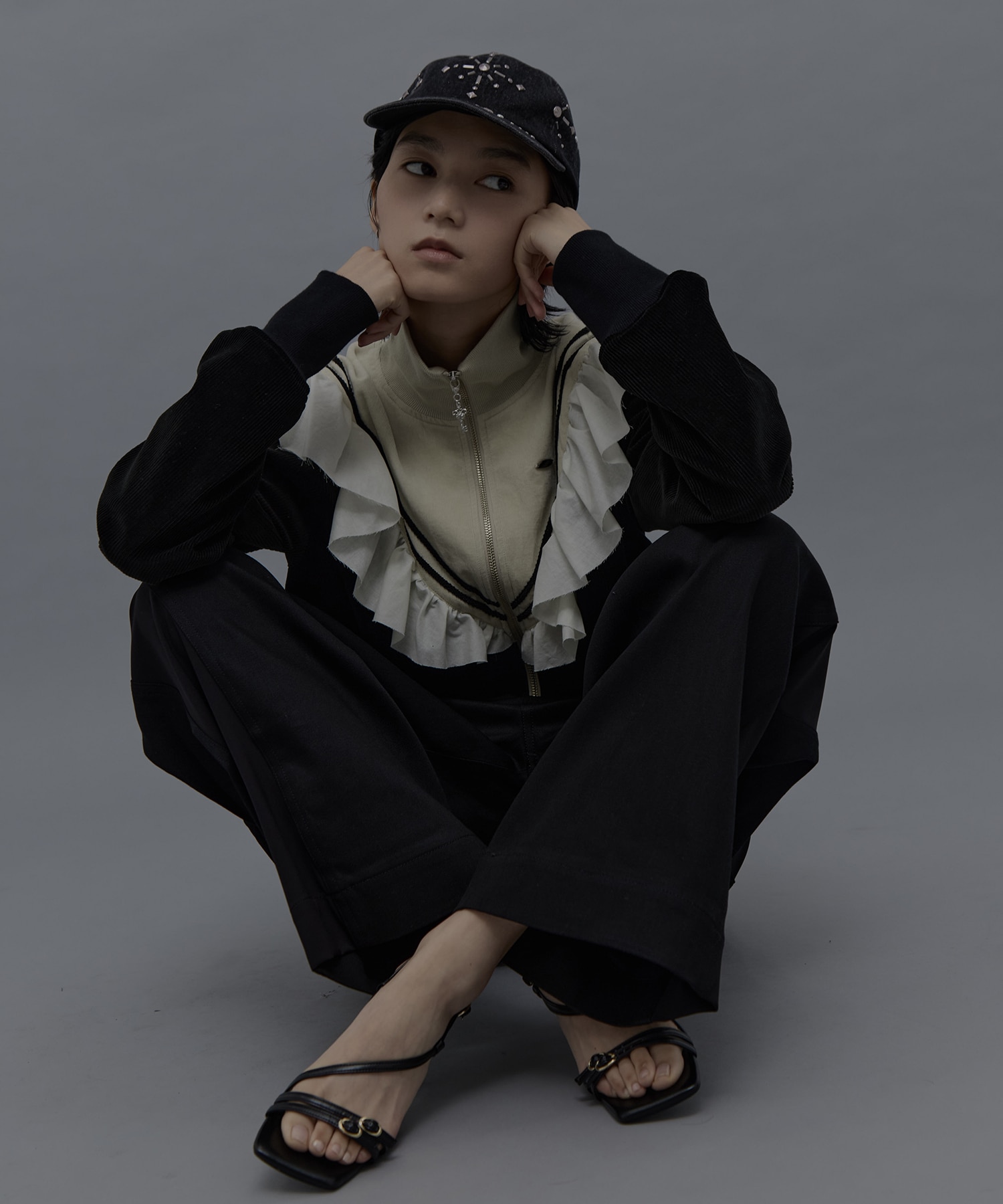 別注silver metal cross cap tanakadaisuke