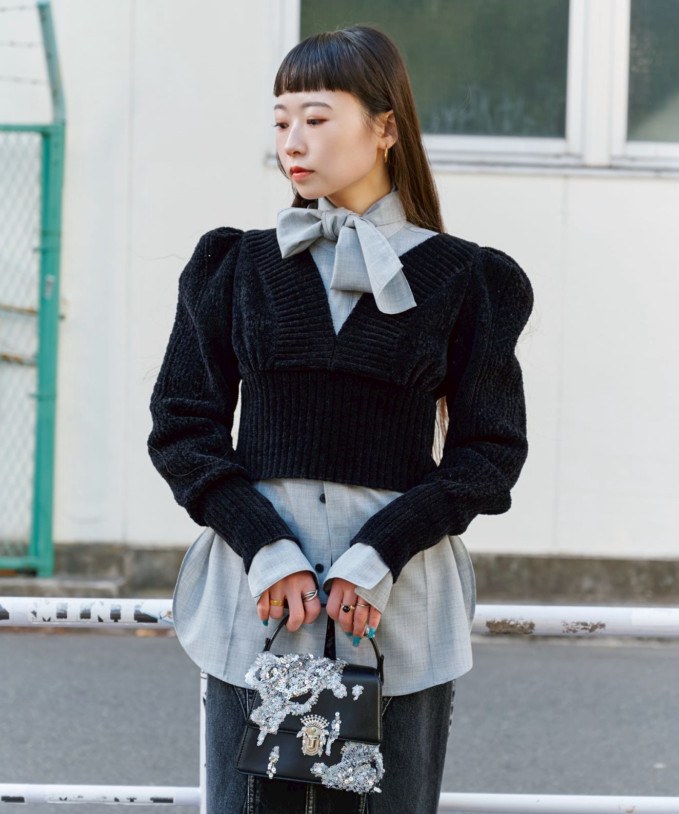 Waist Tucked Wool Shirt STUDIOUS