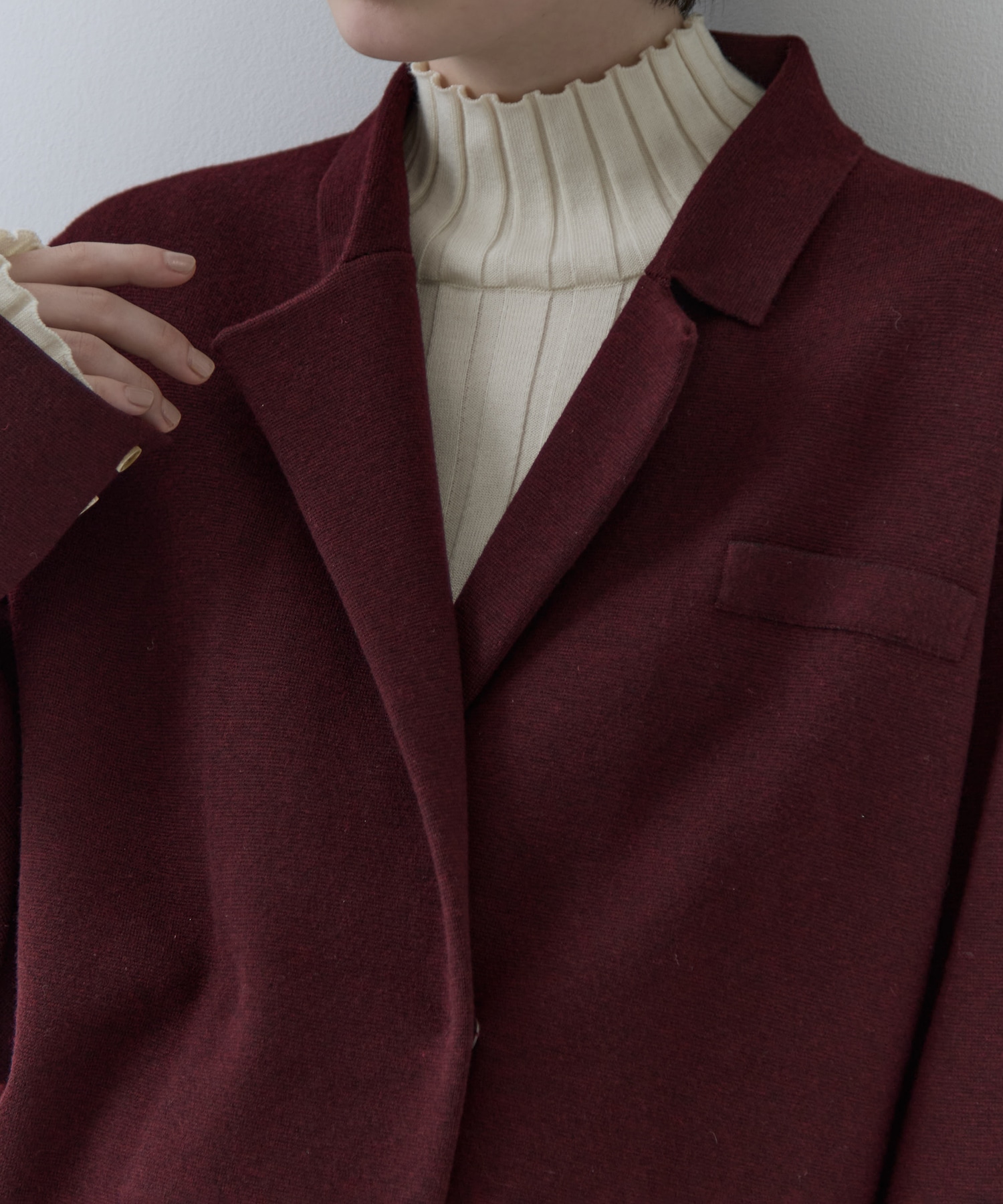 UND JACKET WINDING SKIRT KNIT SET DRESS AMERI