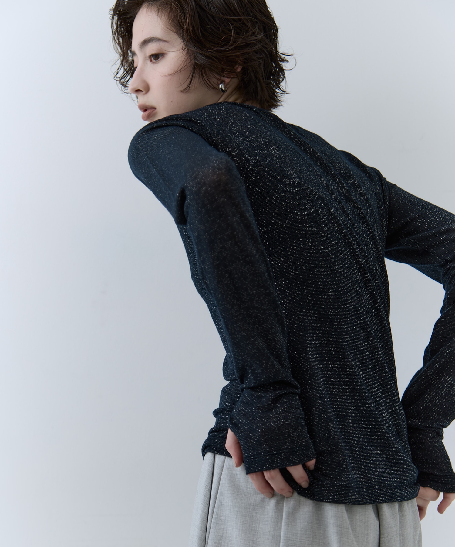 3way Camisole & Cashmere Long T STUDIOUS