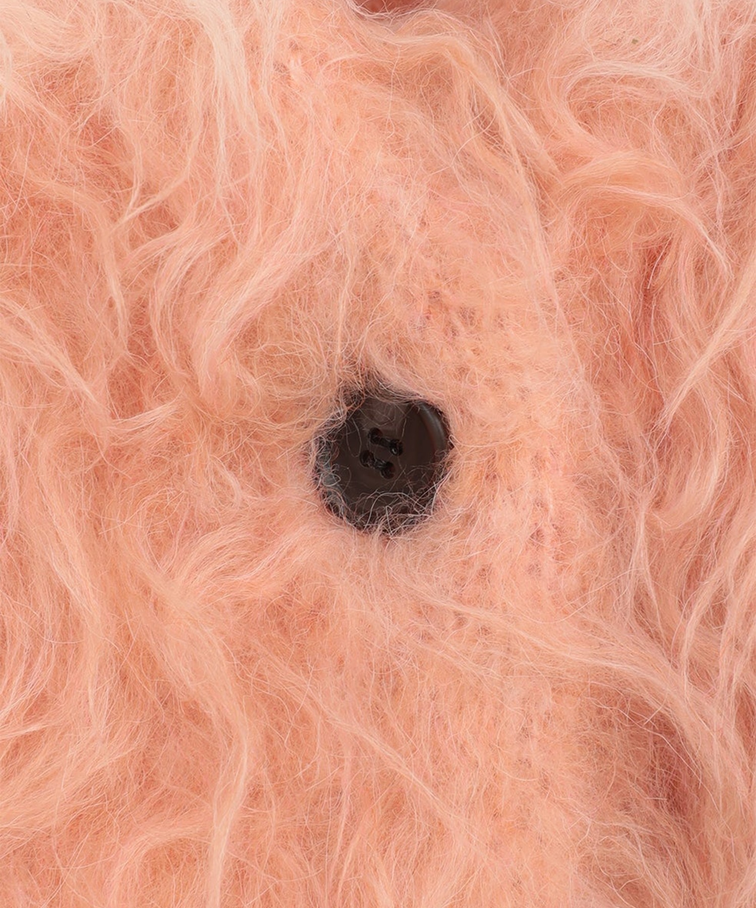 BI COLOR SHAGGY KNIT CARDIGAN CLANE