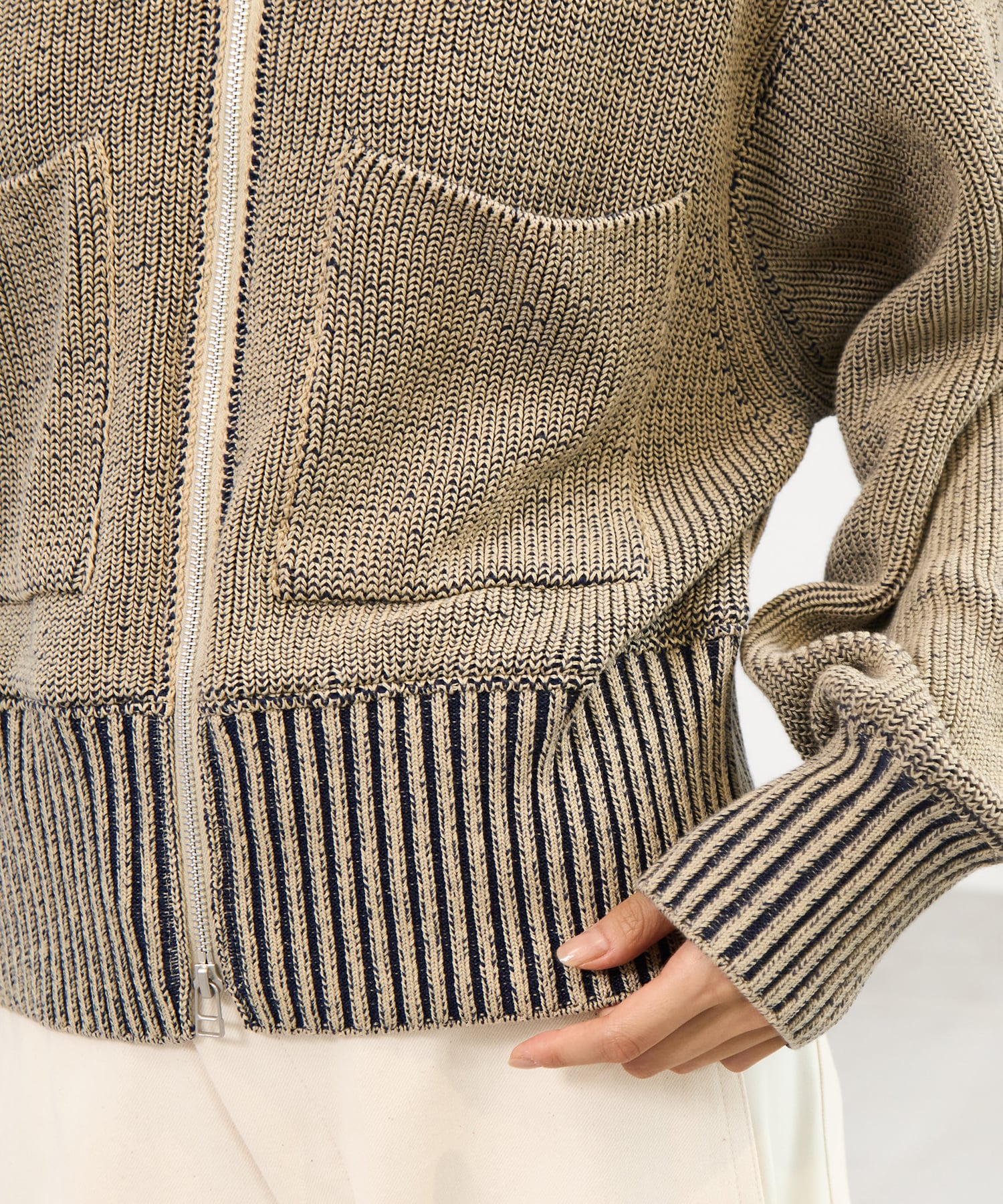 別注 ZIP CROPPED TOPS WRAPINKNOT