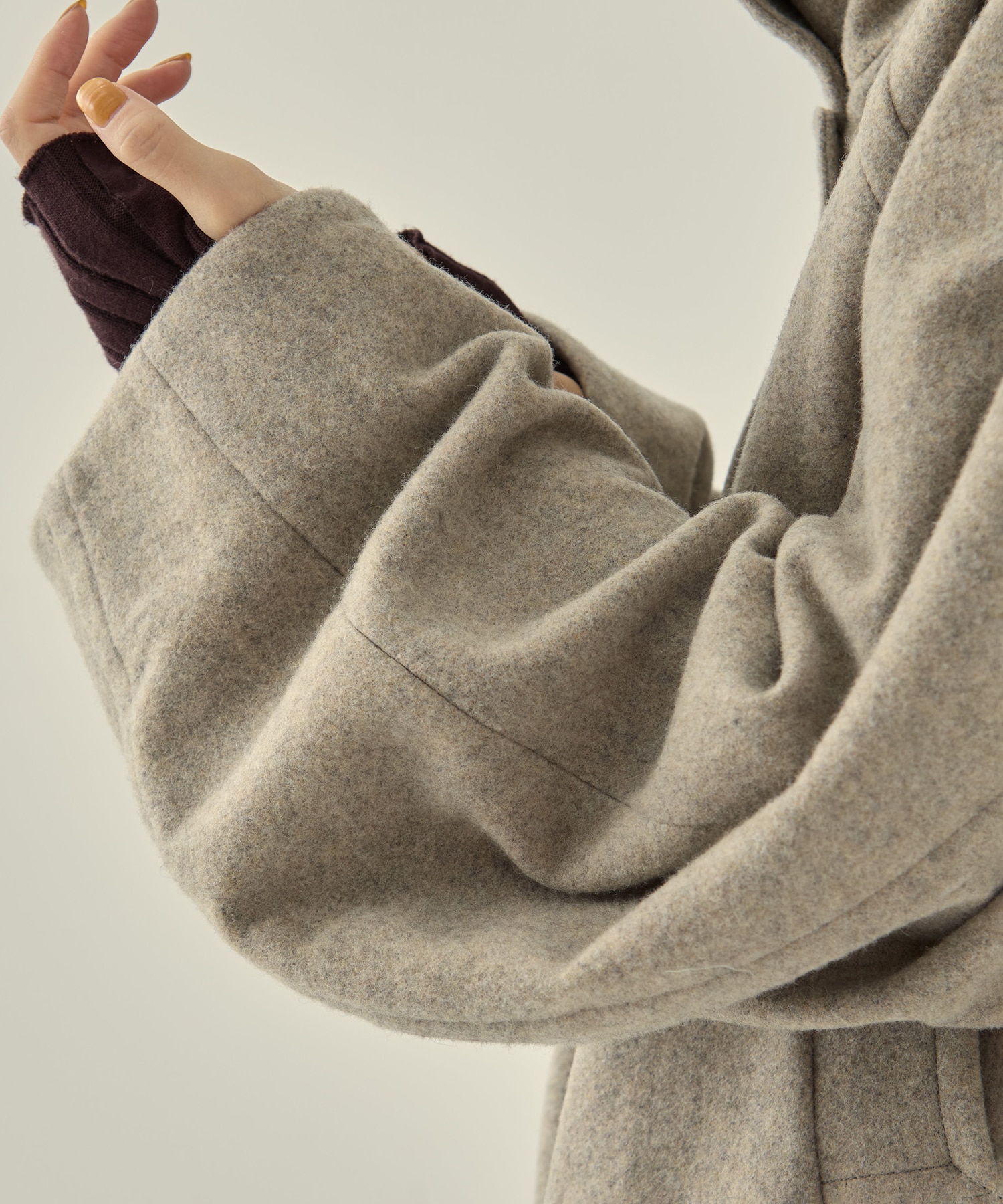 Stand Collar Wool Blouson STUDIOUS