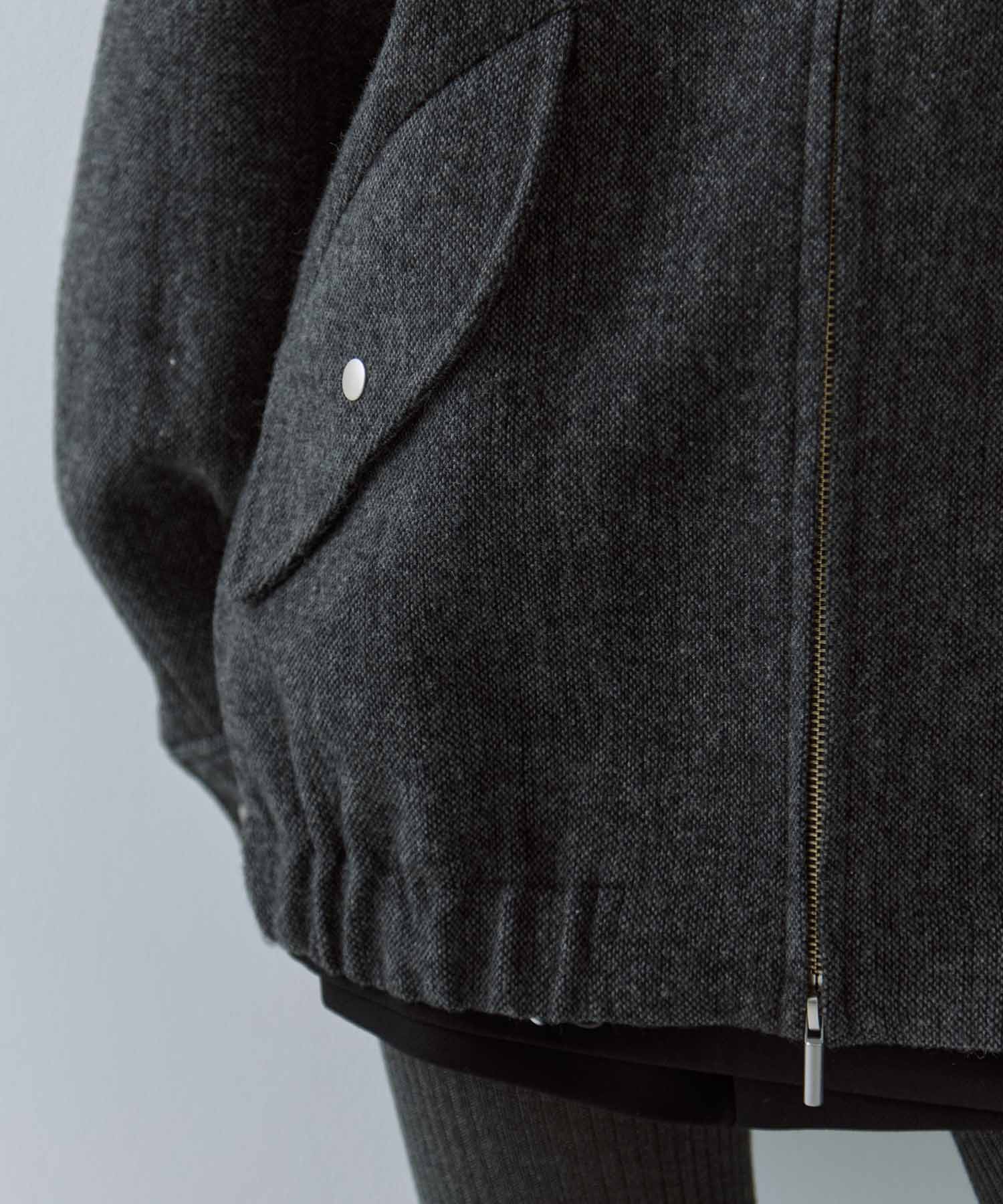 UND TWEED WORK DETAIL BLOUSON AMERI