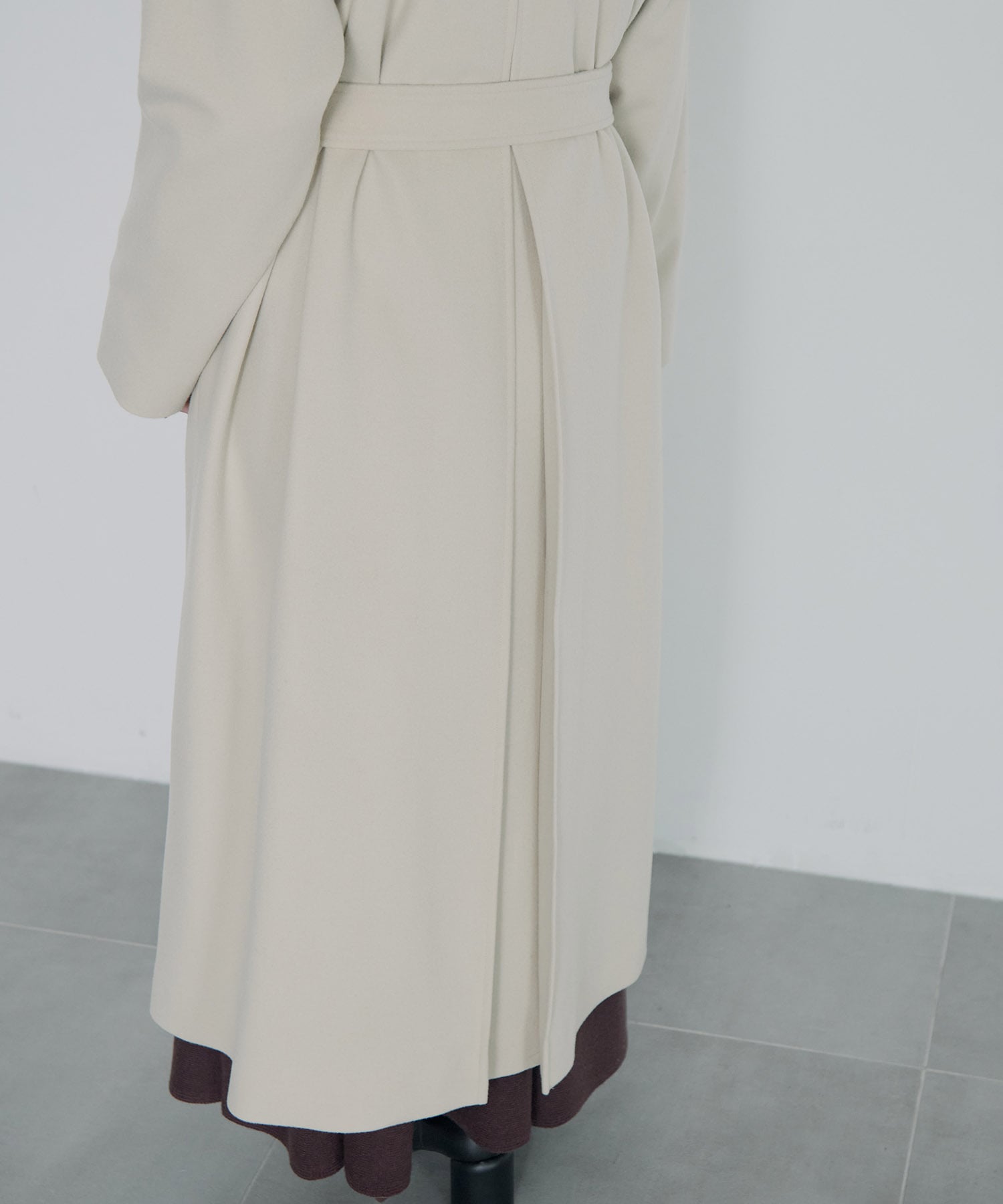 別注スタンドカラーロングコート Dessin de mode