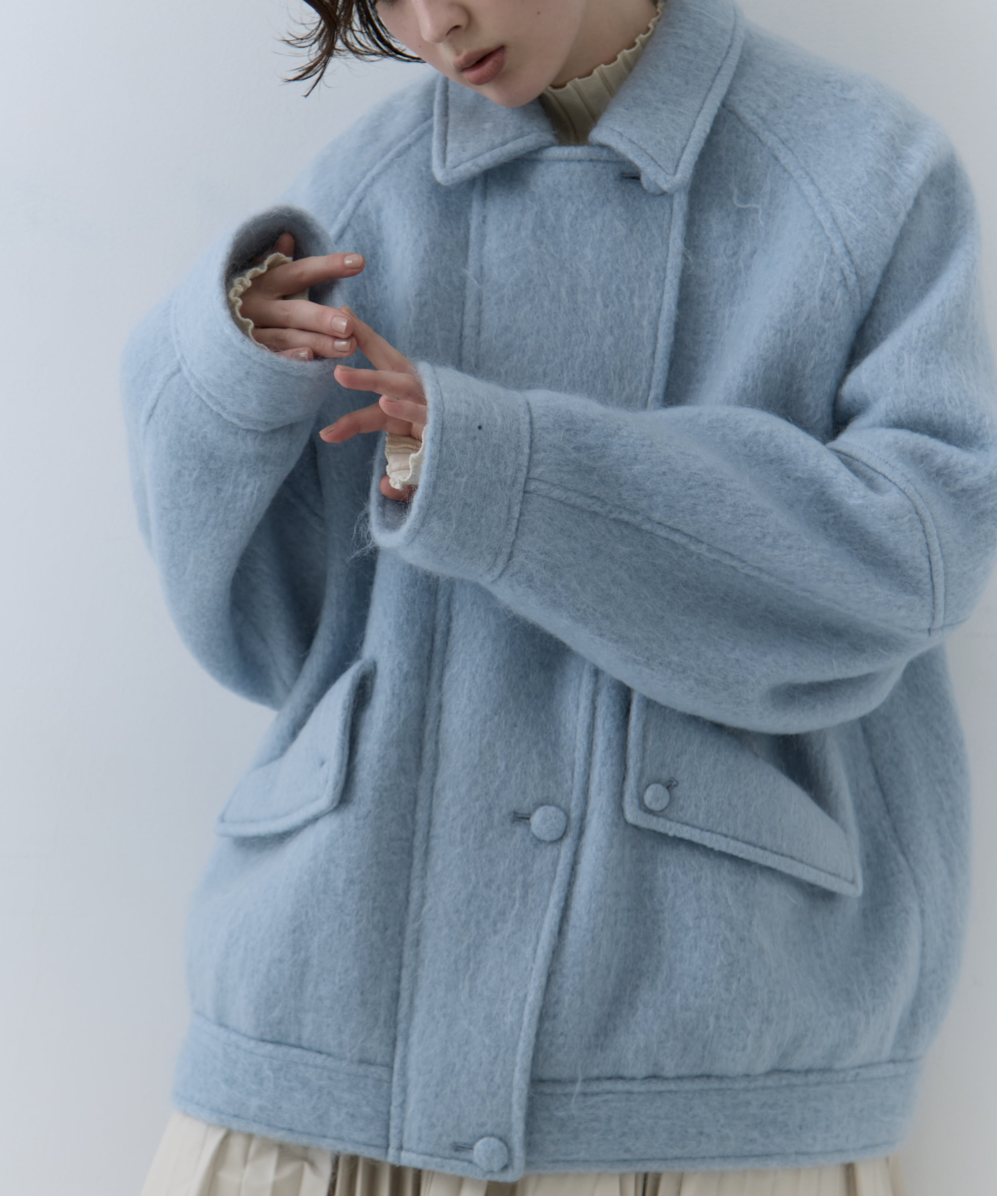 UND MOHAIR SHAGGY FLIGHT JACKET AMERI