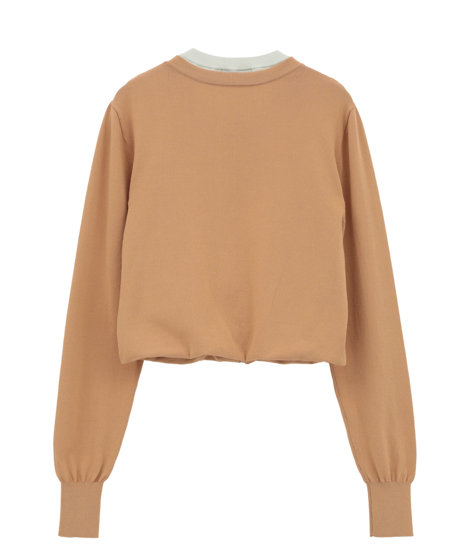 W LAYERED KNIT CARDIGAN CLANE