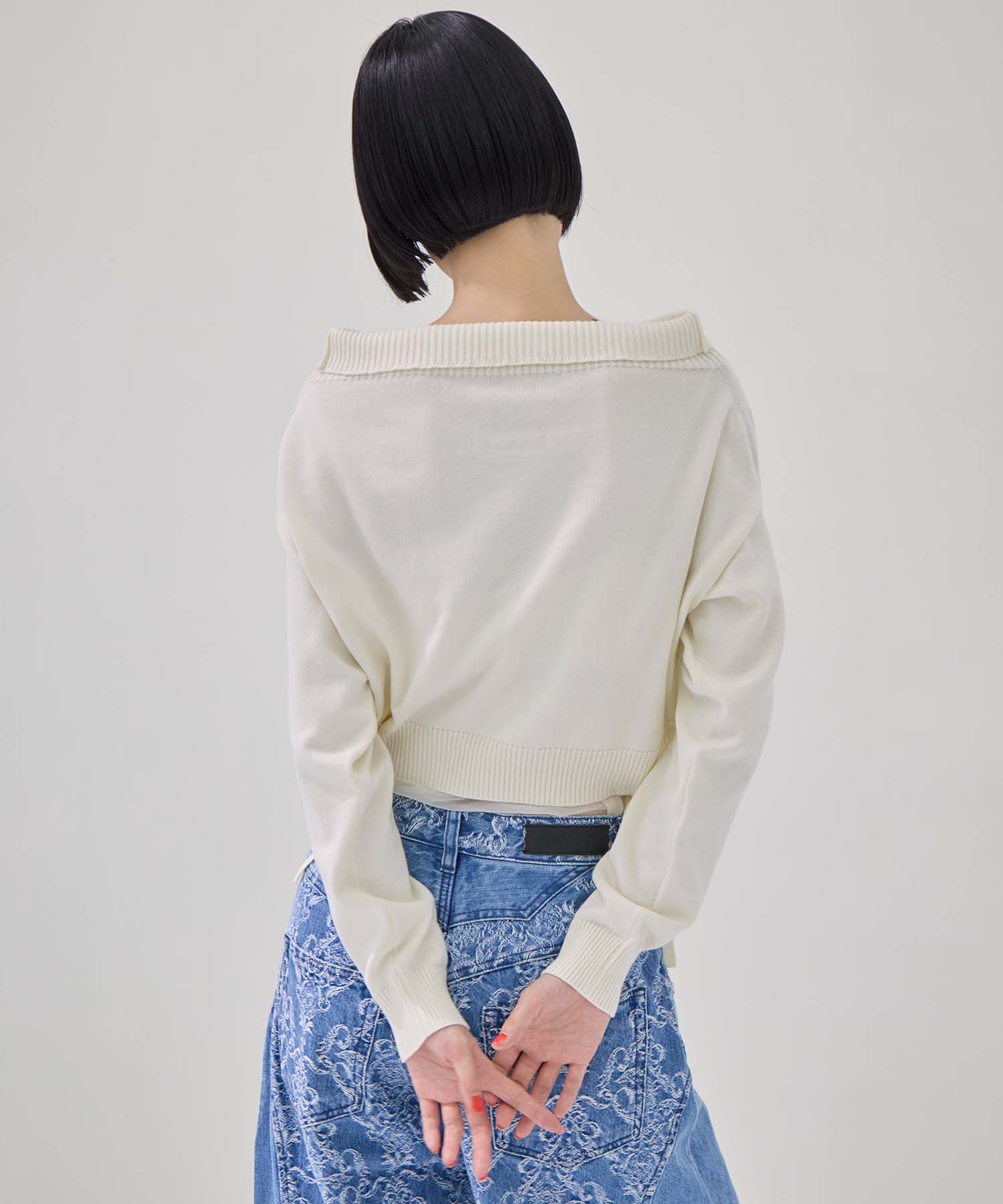 別注2WAY BORELO KNIT TOPS TAN