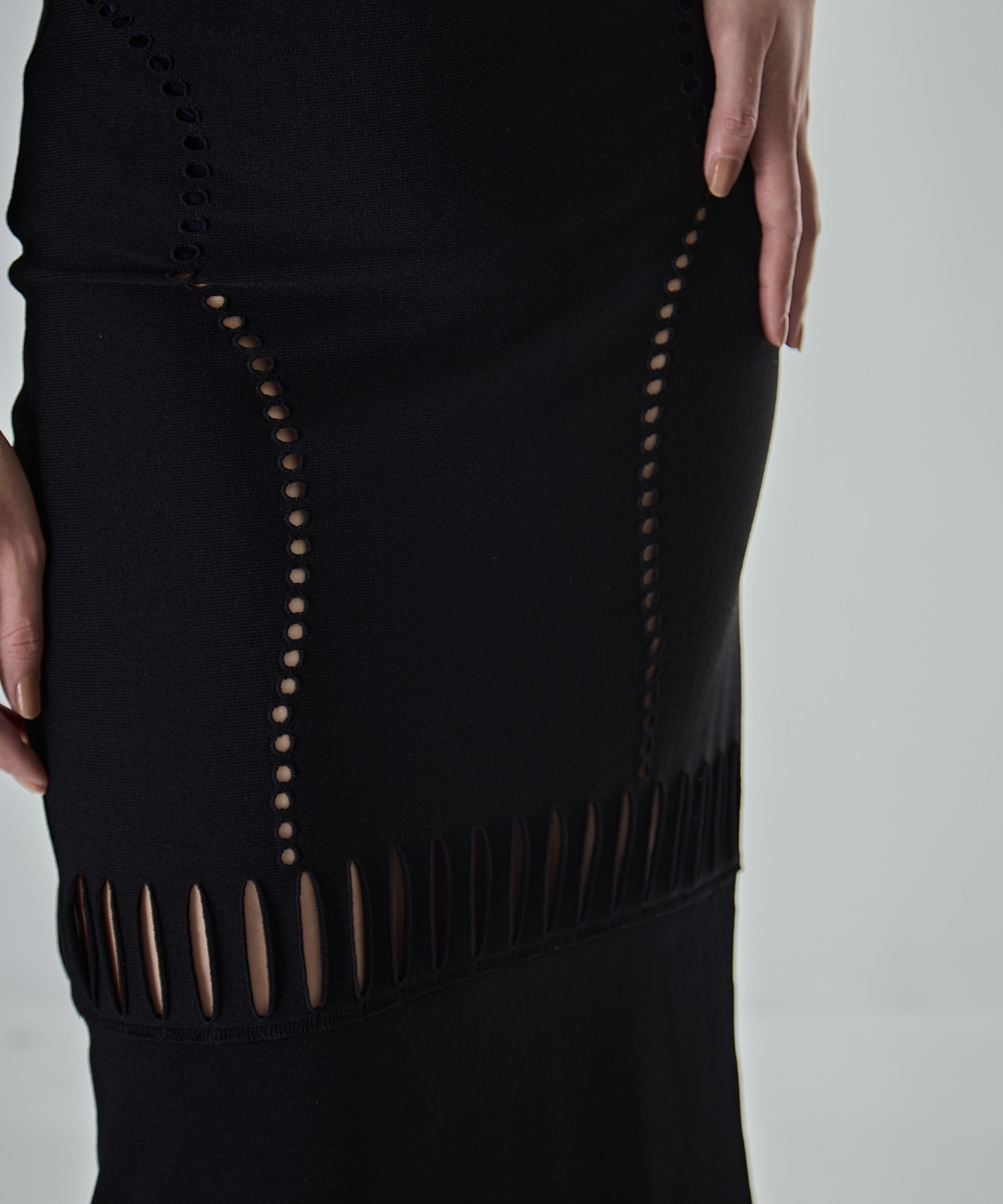 別注 MESH KNIT MAXI SKIRT FETICO