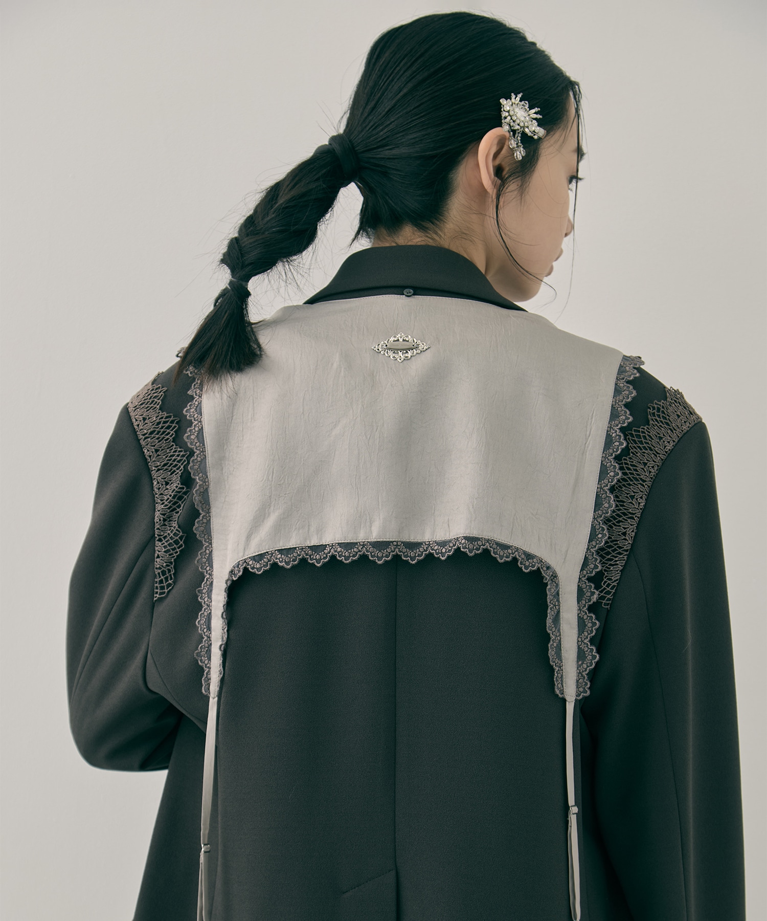 garter collar peaked lapel jacket tanakadaisuke