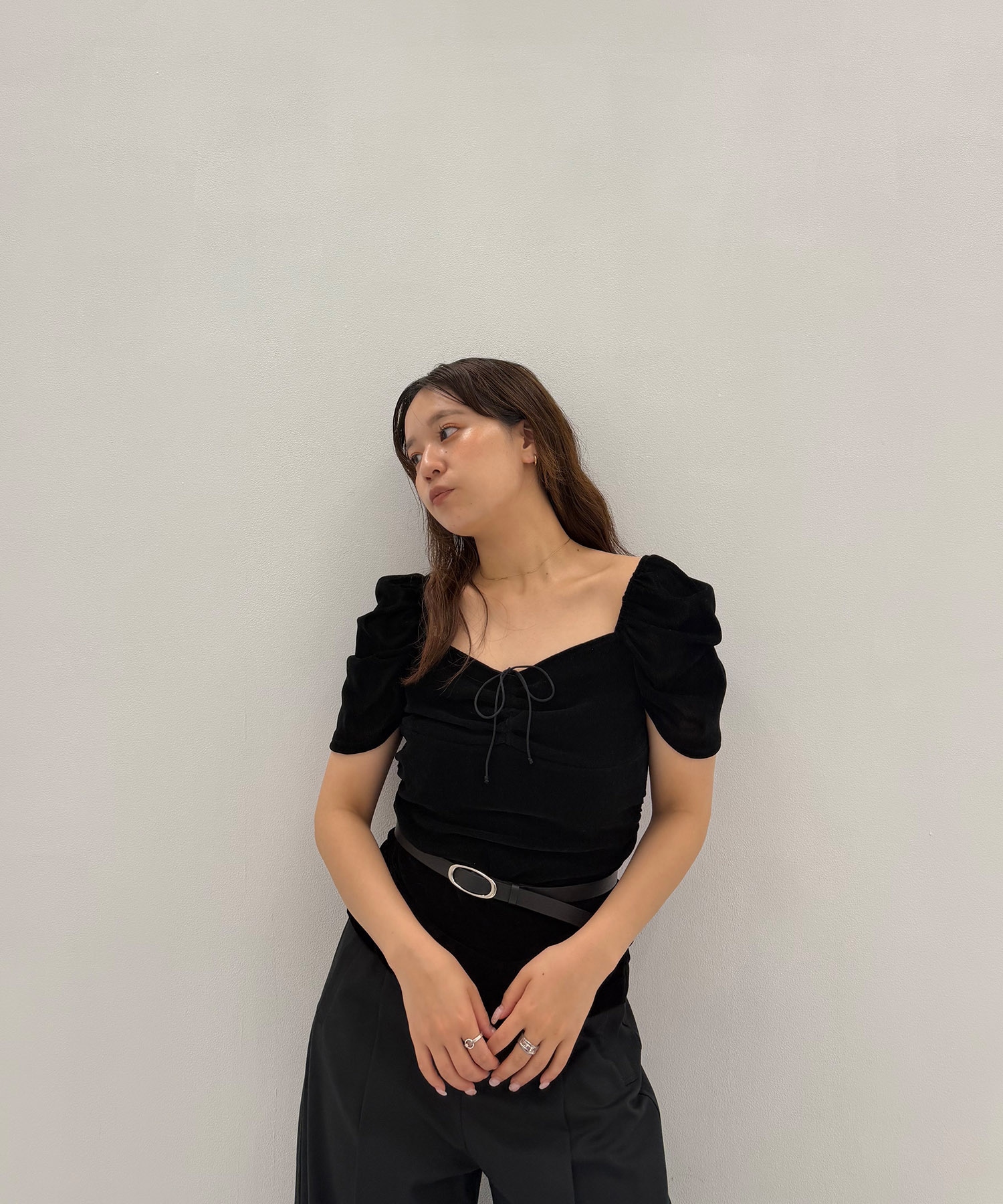 別注 VELOUR TEE(FREE BLACK): FETICO: WOMENS｜ STUDIOUS ONLINE公式