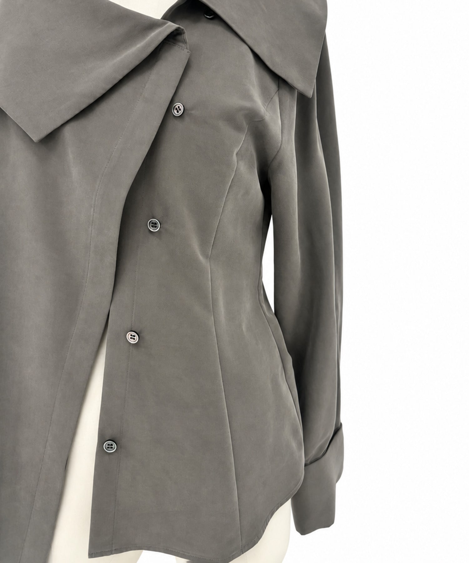 Fibril Scarf-Neck Blouse STUDIOUS