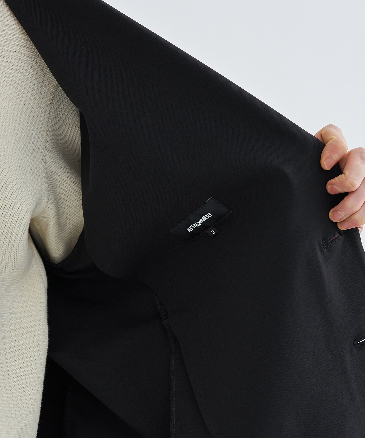 別注>DROP SHOULDER JACKET(1 BLACK): ATTACHMENT: MENS｜ STUDIOUS