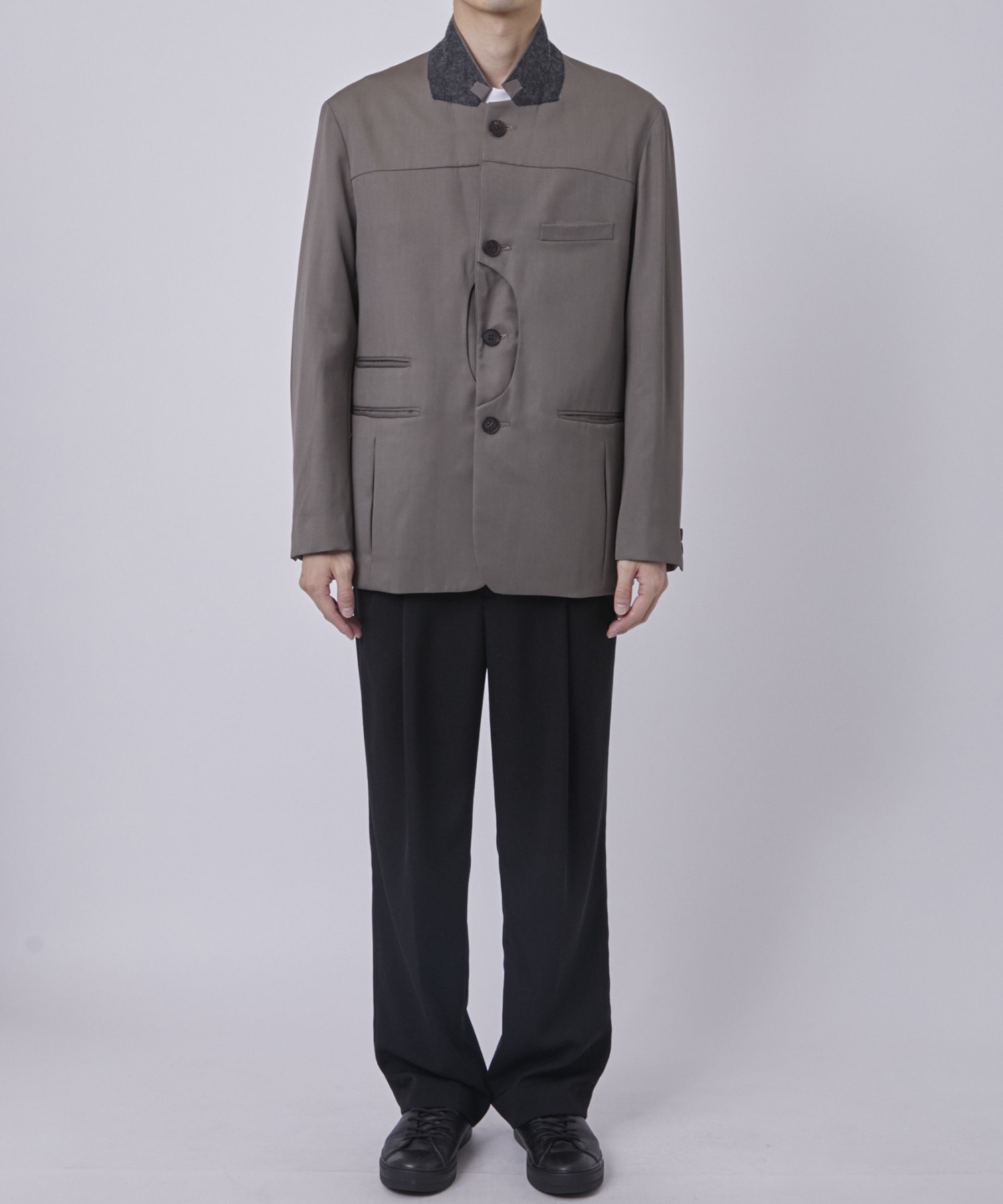 Wool tailored work jacket MATSUFUJI