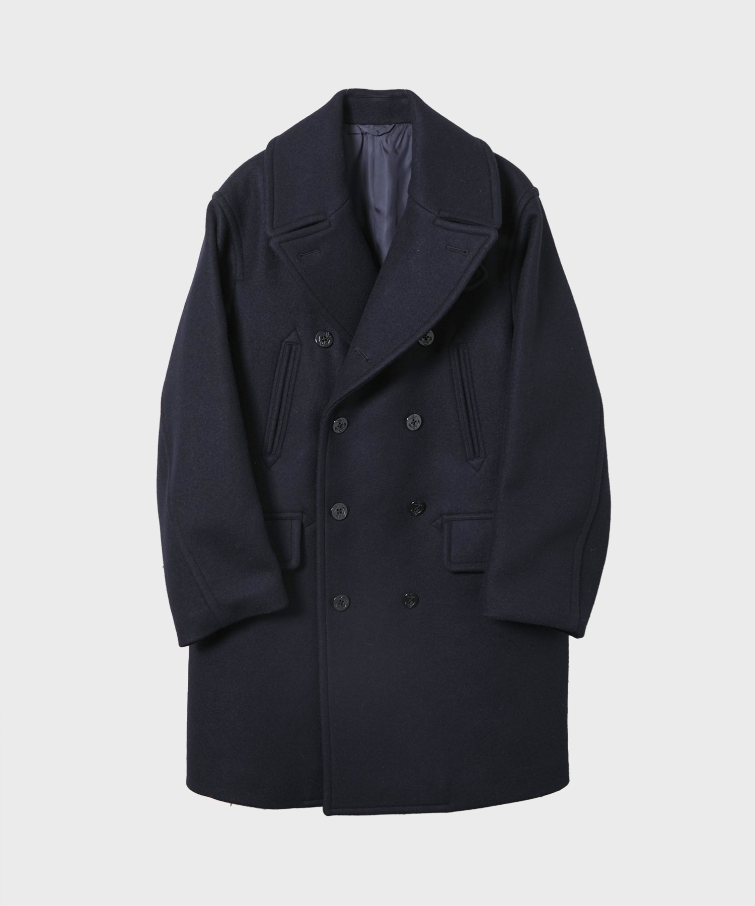 Wool Melton 10B Pea Coat blurhms