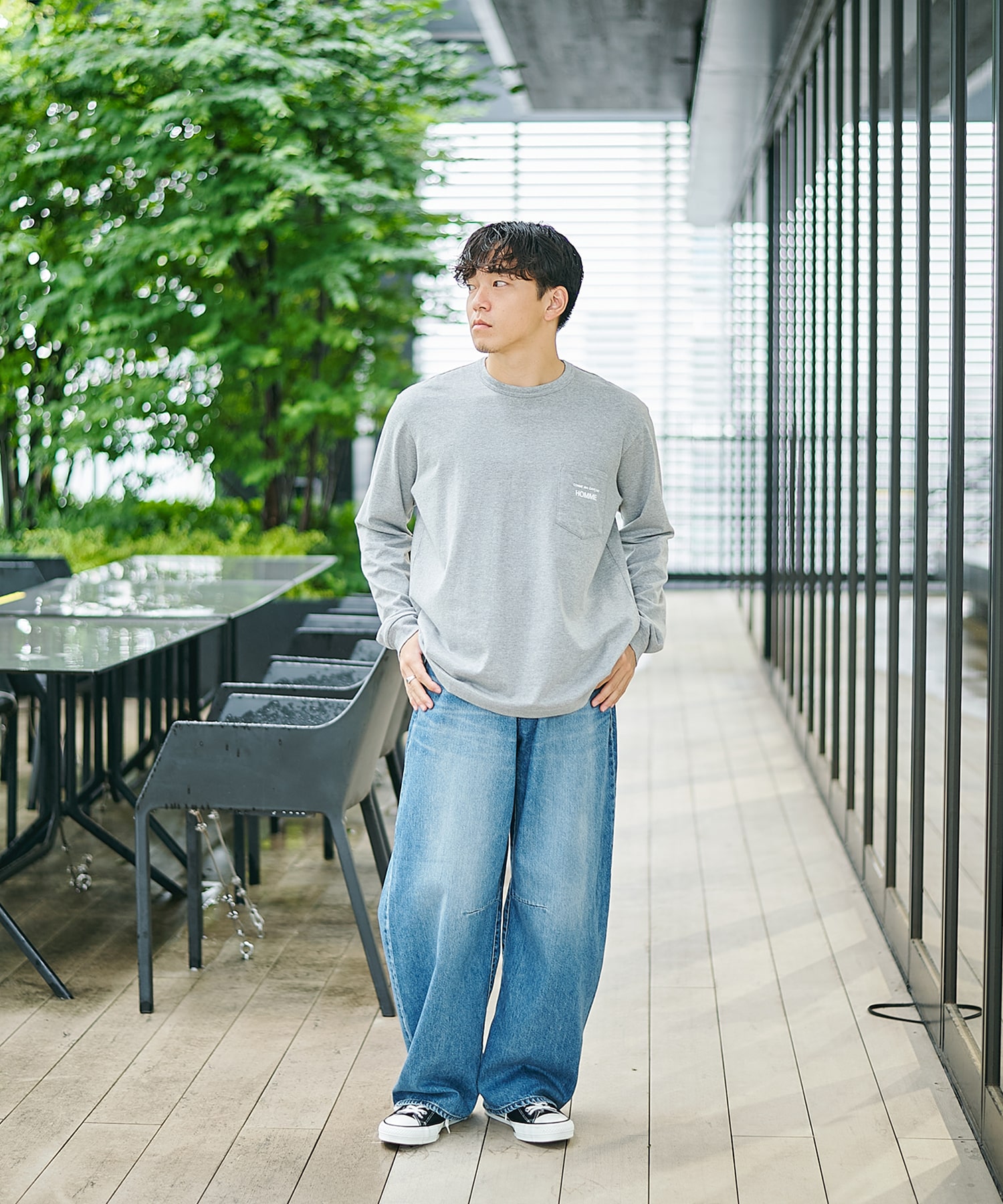 HO-T102-051 L/S tee COMME des GARCONS HOMME