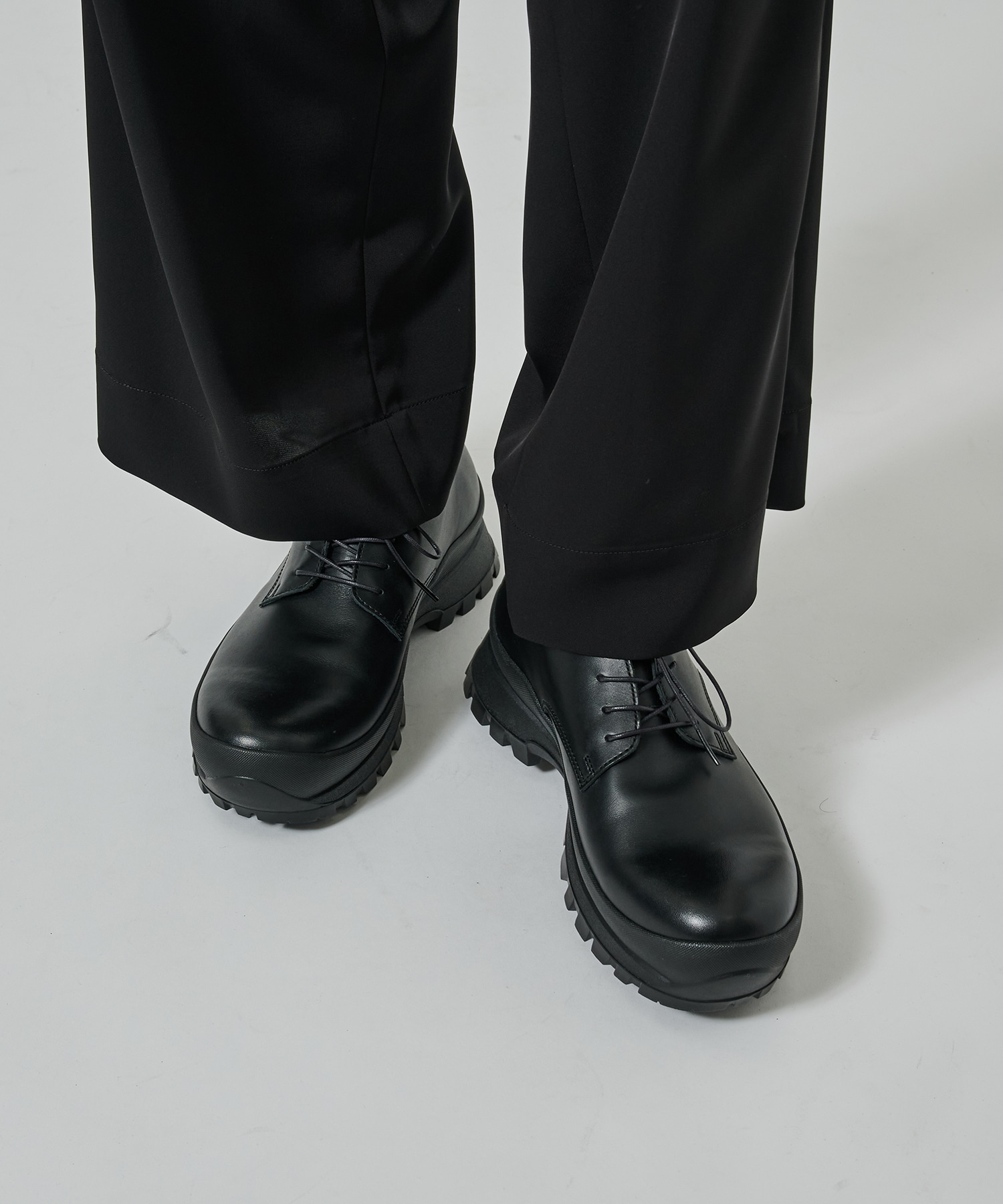 DERBY PLAIN TOE SHOES with #884C Vibram PADRONE